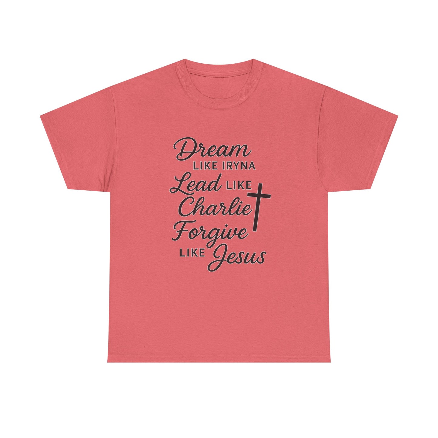 Dream, Lead, Forgive Women's Relaxed Tshirt (Black Logo)