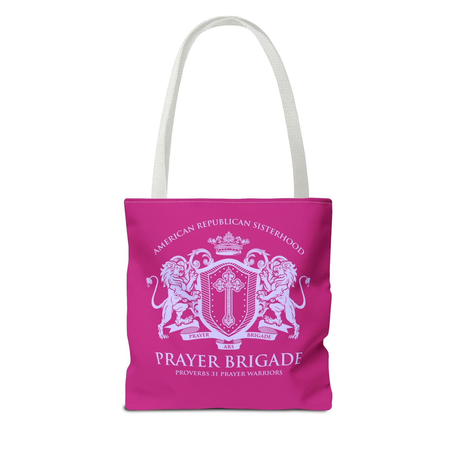 ARS Prayer Brigade Tote Bag (Hot Pink with Lilac Logo)