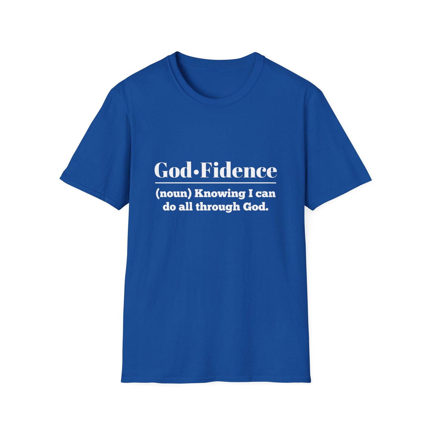 God-Fidence Men's Tshirt (White Logo) - Sweet Baby Jeez Teez