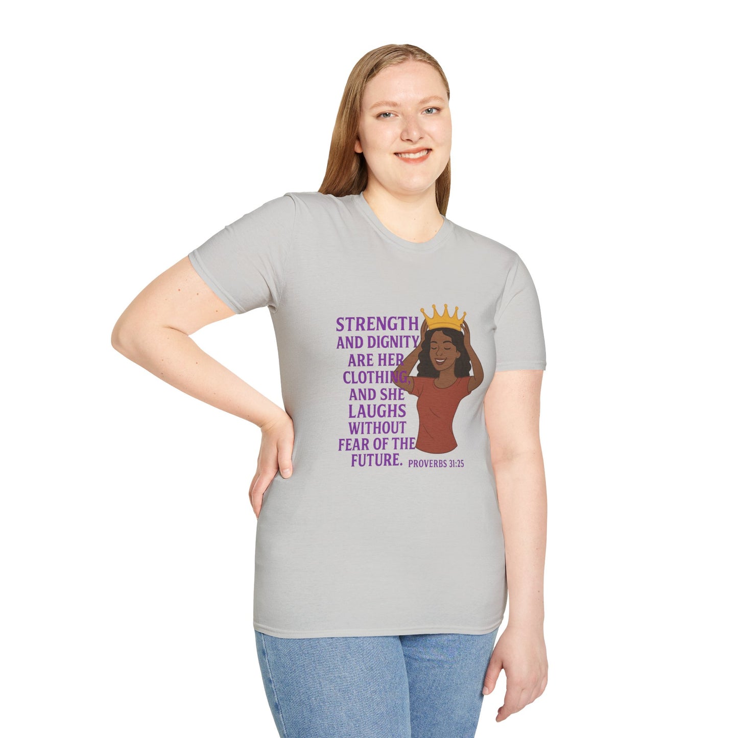"Strength & Dignity" Bible Verse Women's Relaxed Tshirt