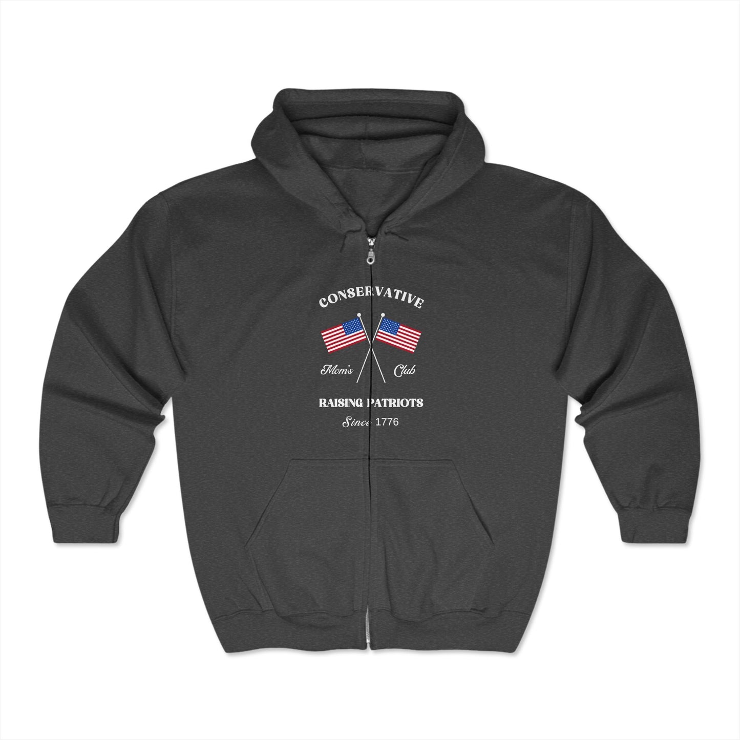 Conservative Mom's Club Hoodie (White Logo)