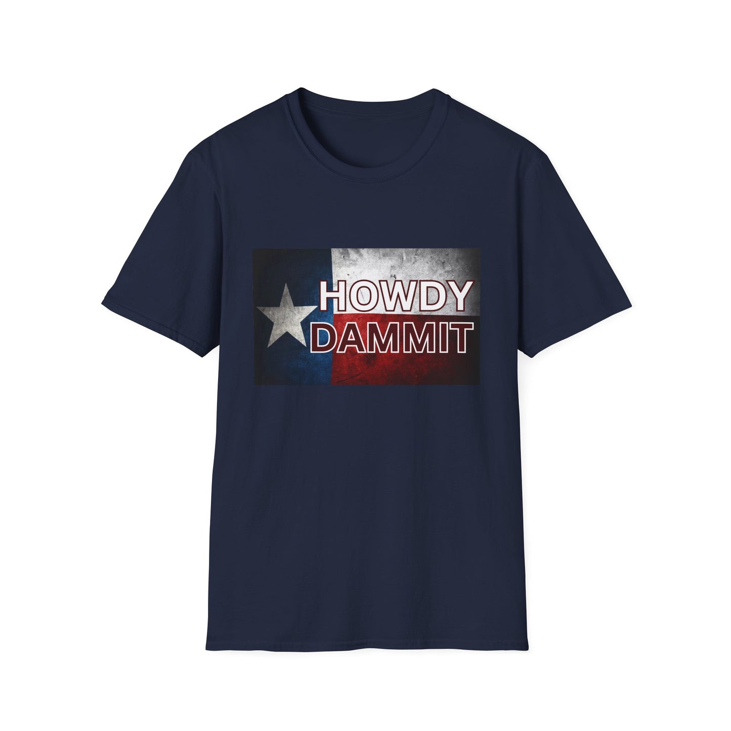Men's Howdy Dammit Tshirt (AGGIE - Texas Flag Logo)