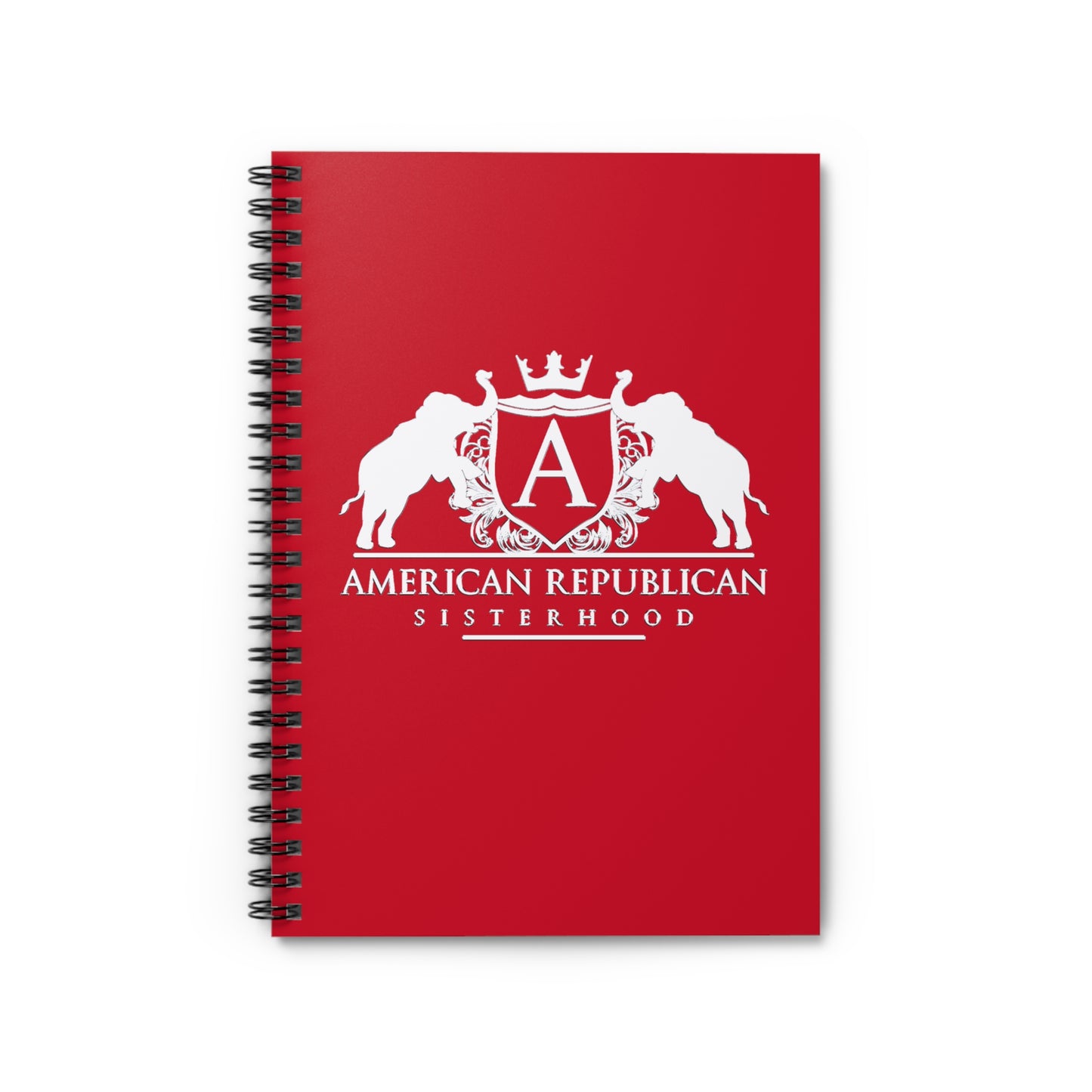 ARS Ruled Spiral Notebook (Red with White Logo)