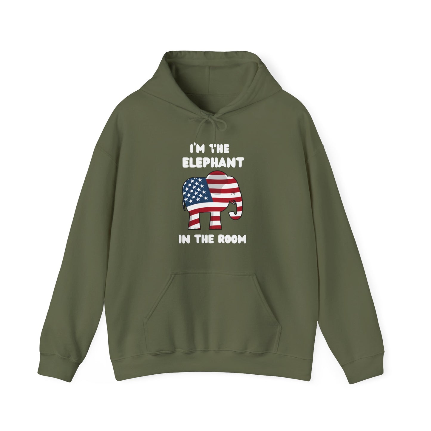 Elephant in the Room Women's Hoodie S-5XL (White Logo) - Sweet Baby Jeez Teez