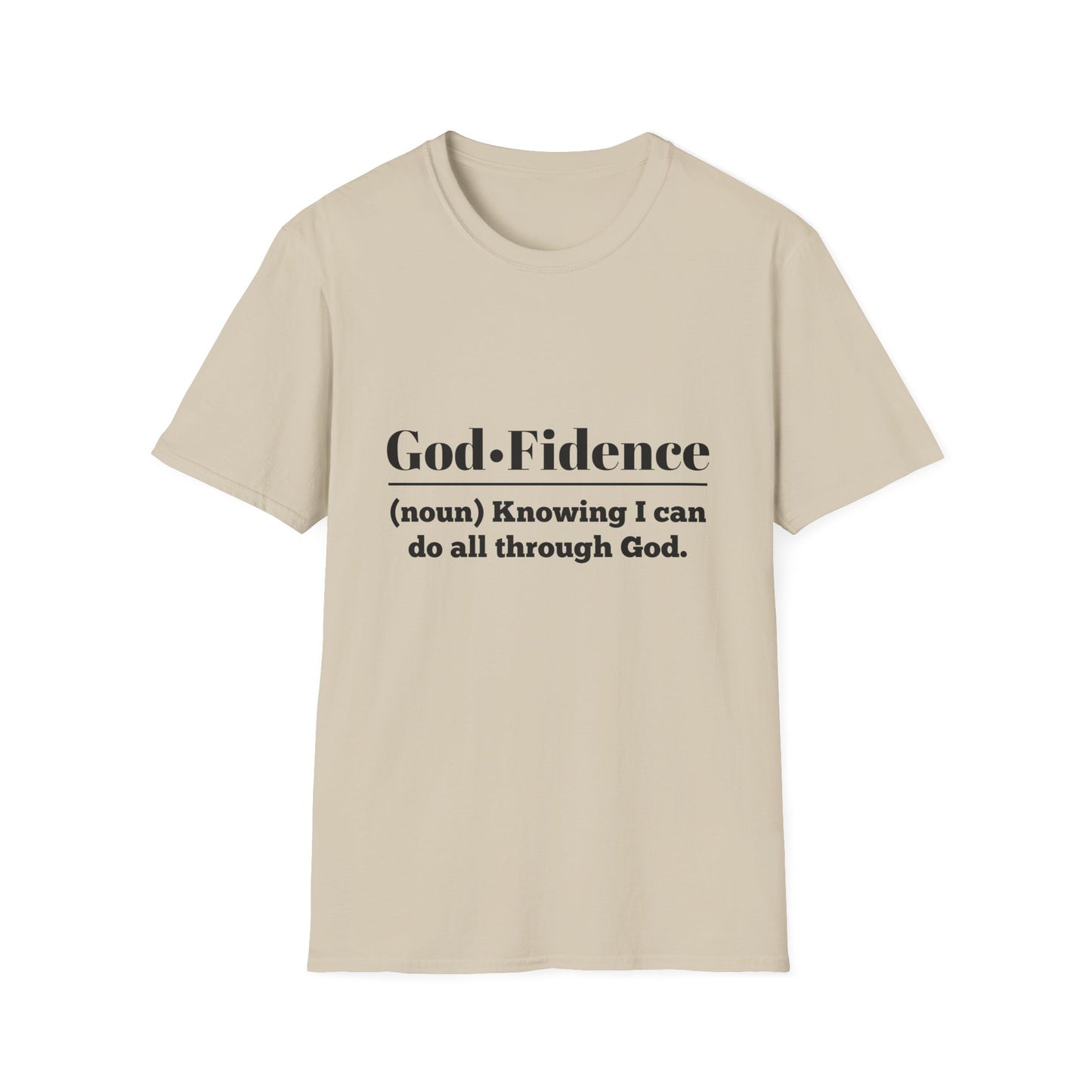 God-Fidence Men's Tshirt (Black Logo) - Sweet Baby Jeez Teez