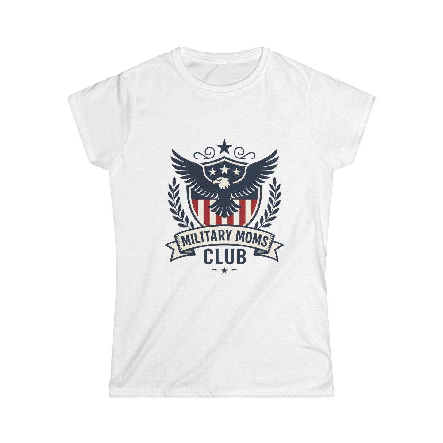 Military Moms Club Women's Softstyle Fitted Tshirt - Sweet Baby Jeez Teez