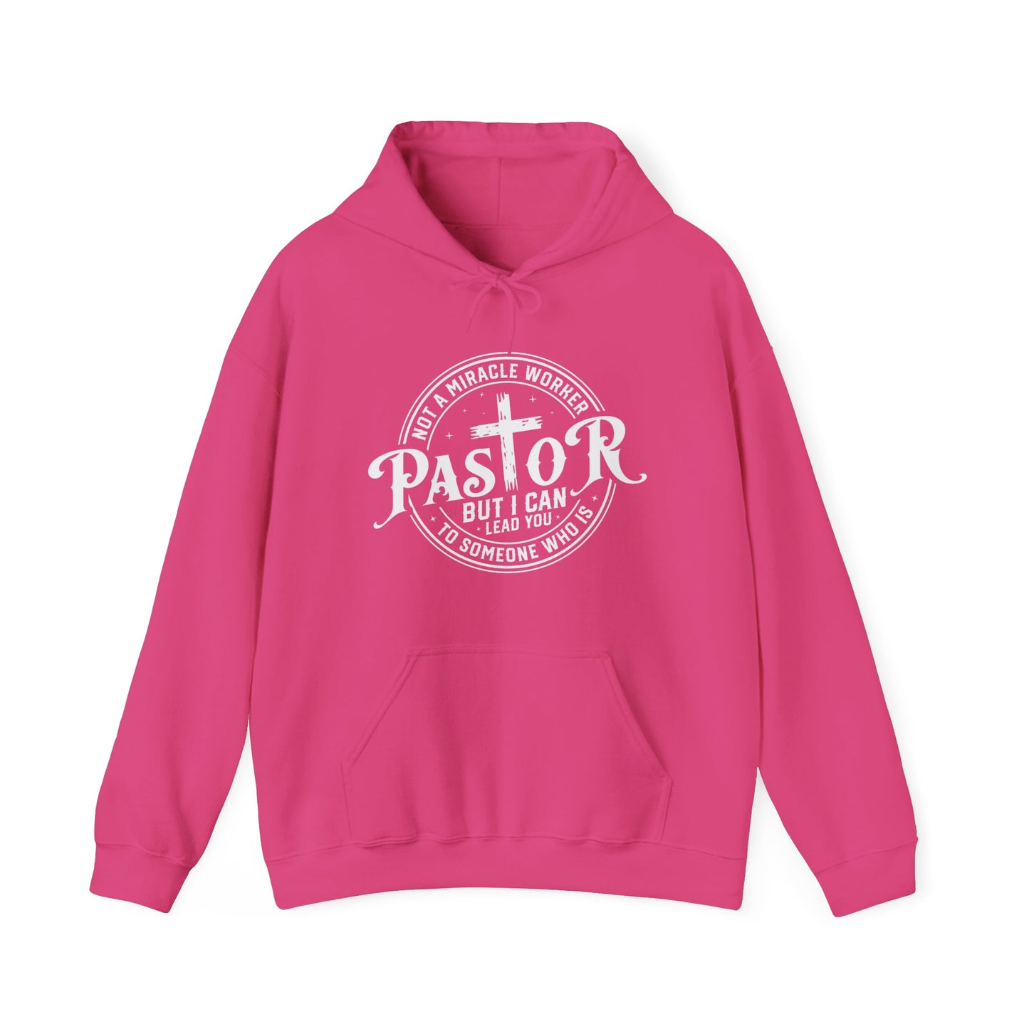 Pastor Women's Relaxed Hooded Sweatshirt (White Logo)