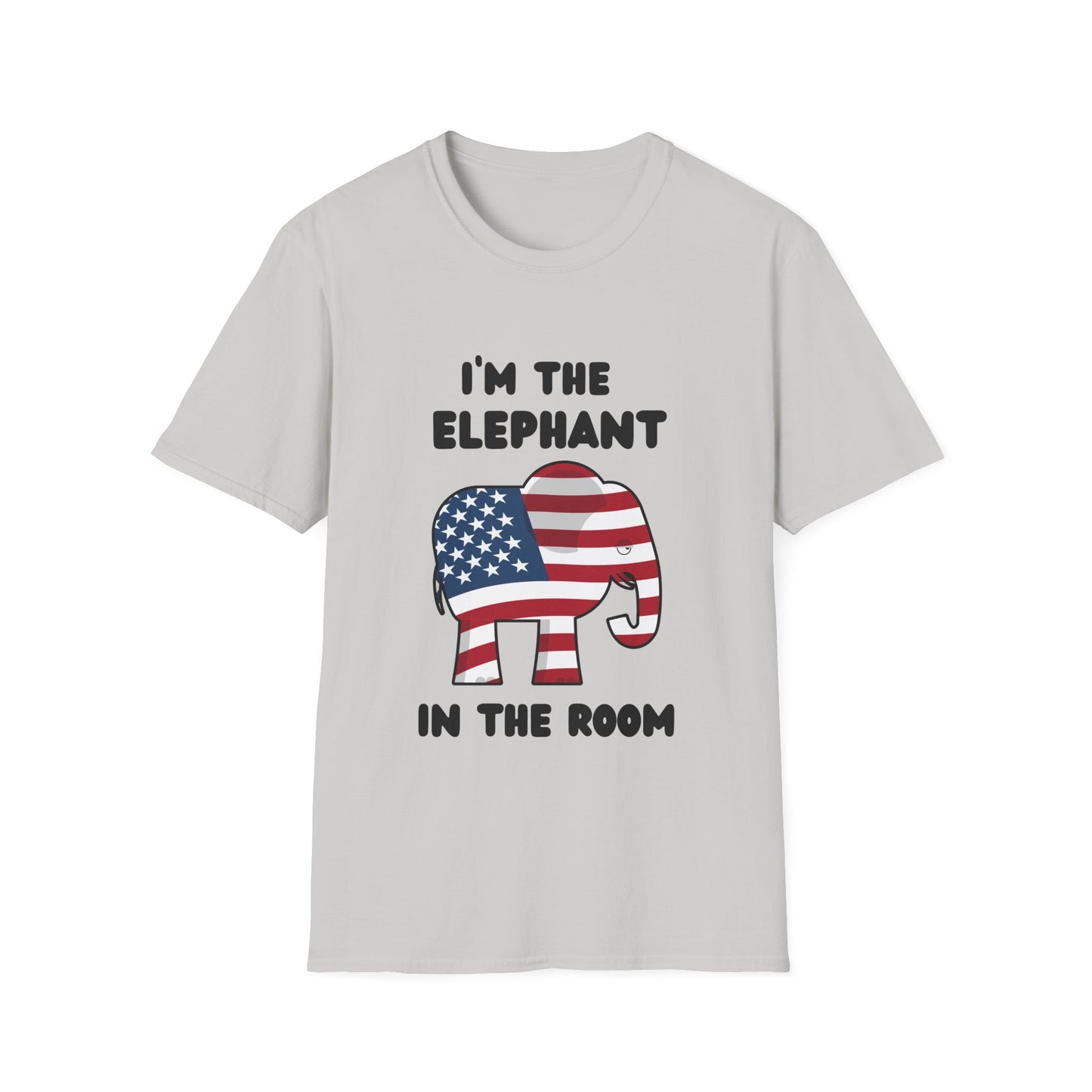 Elephant in Room Cartoon Women's Relaxed/Plus Tshirt (Black Logo) - Sweet Baby Jeez Teez