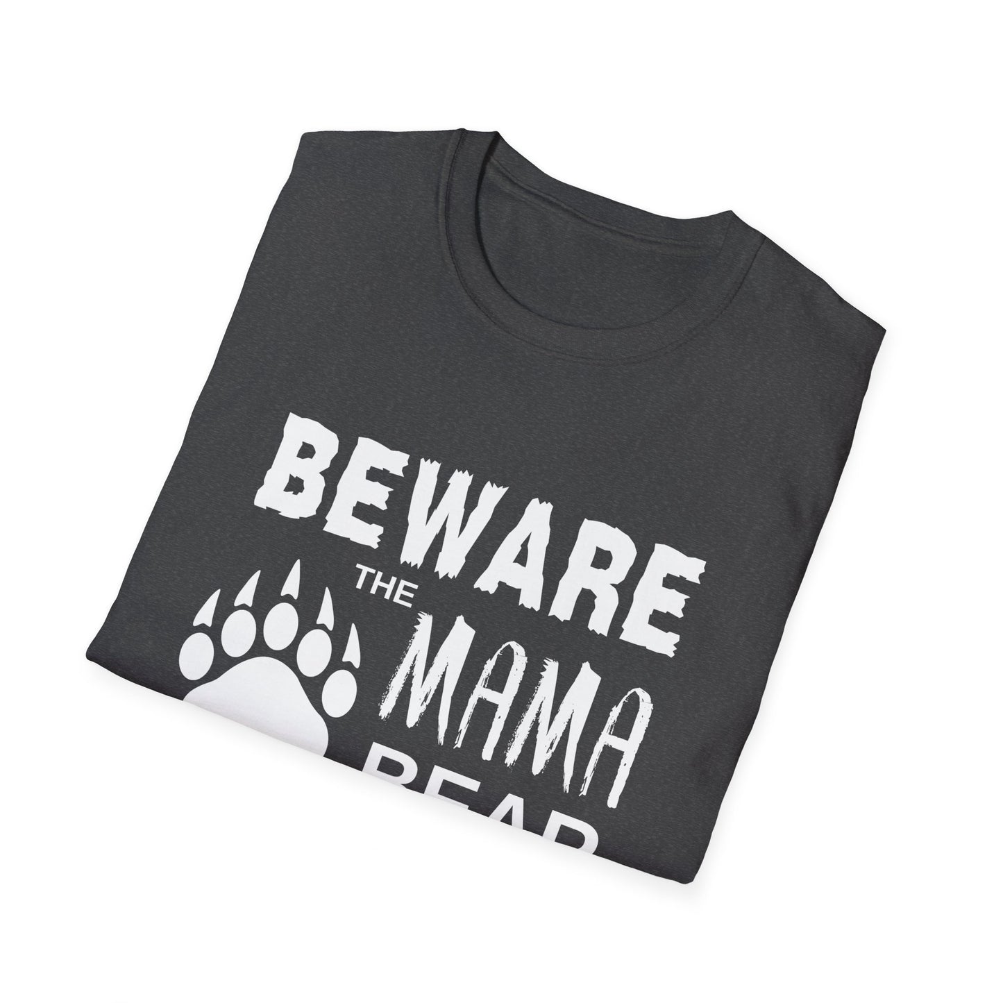 Mama Bear Women's Relaxed/Plus Tshirt (White Logo) - Sweet Baby Jeez Teez