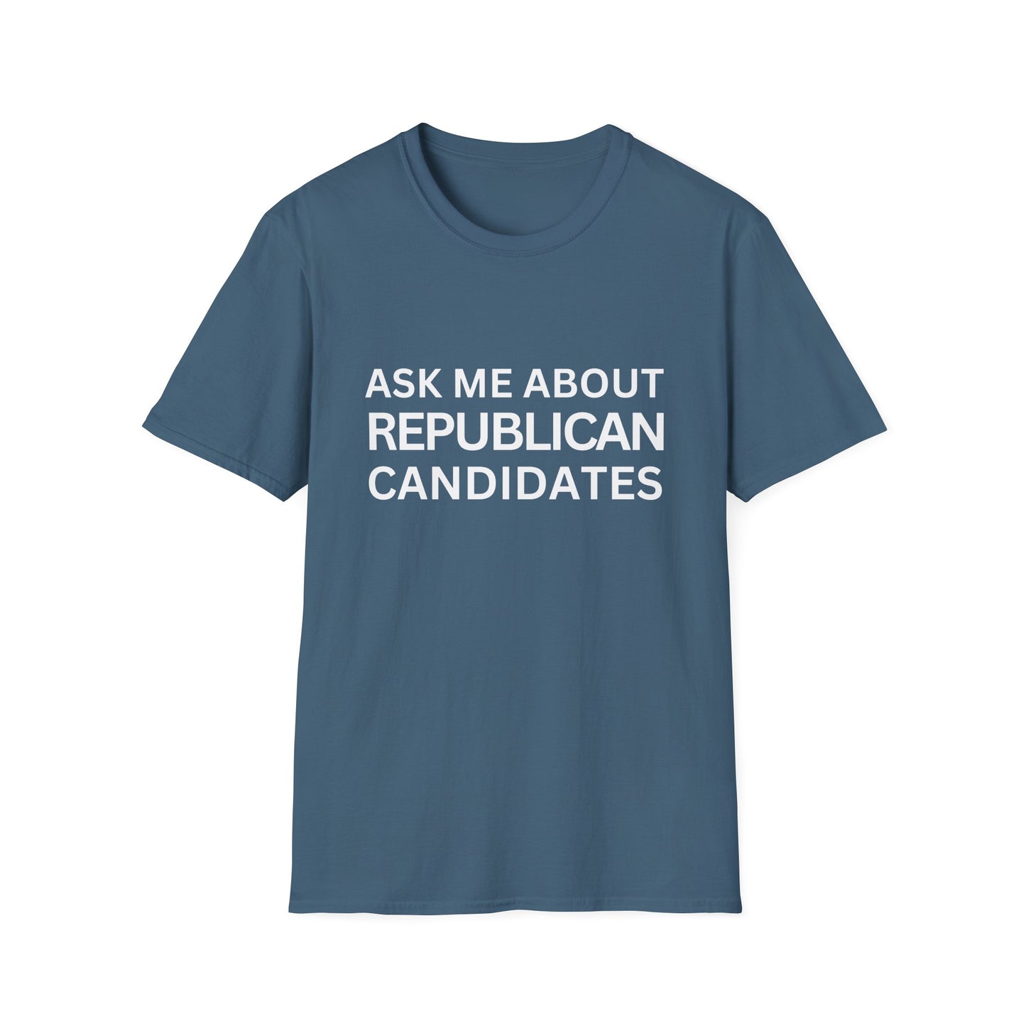 Ask Me Unisex Relaxed Tshirt (White Logo) - Sweet Baby Jeez Teez