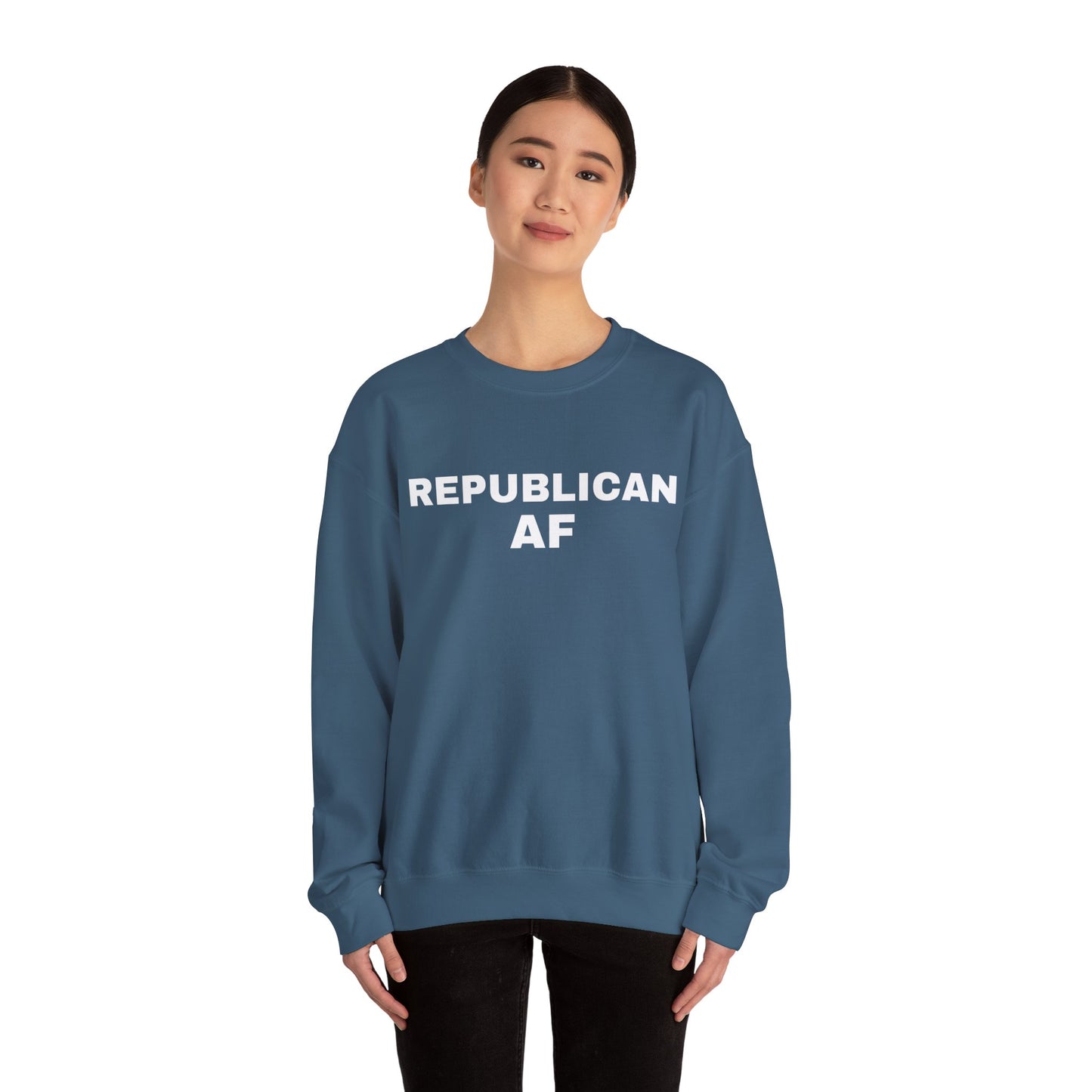 Republican AF Women's Sweatshirt (White Logo) - Sweet Baby Jeez Teez