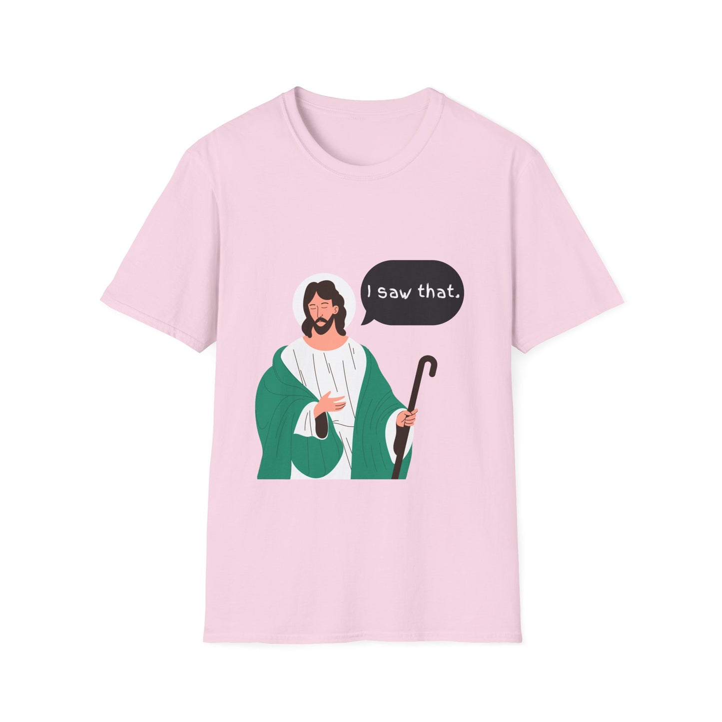 I Saw That Women's Relaxed/Plus Tshirt (Cartoon Logo) - Sweet Baby Jeez Teez