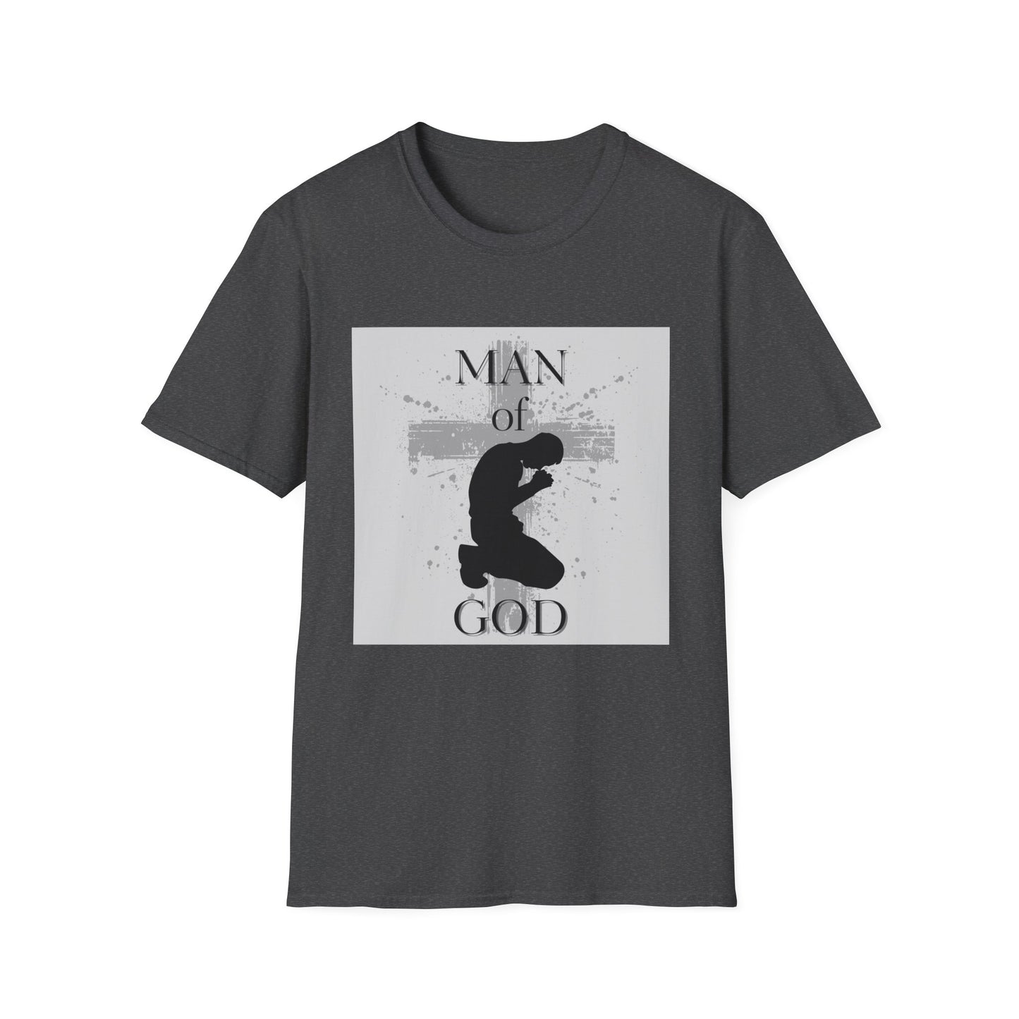 Man of God Men's Tshirt (Gray Logo) - Sweet Baby Jeez Teez