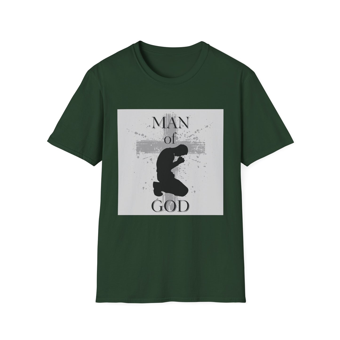 Man of God Men's Tshirt (Gray Logo) - Sweet Baby Jeez Teez