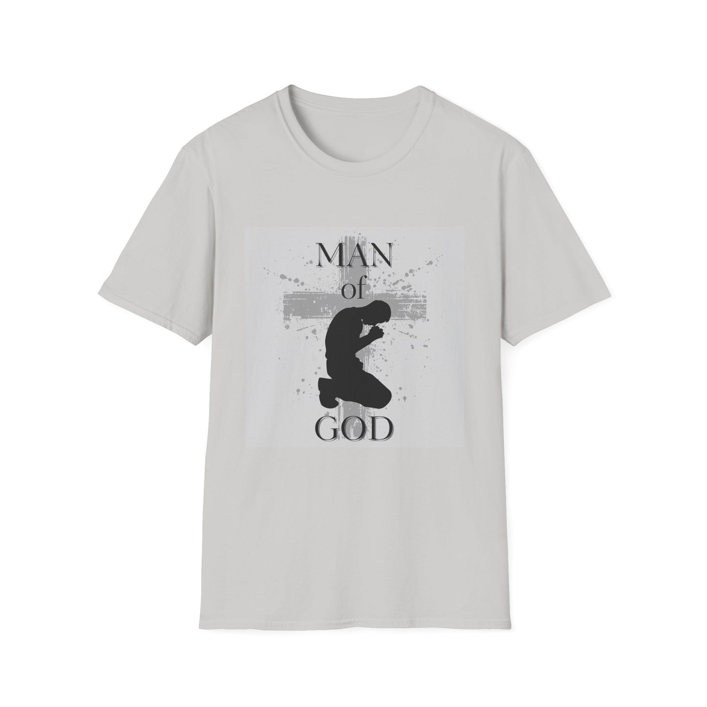 Man of God Men's Tshirt (Gray Logo) - Sweet Baby Jeez Teez