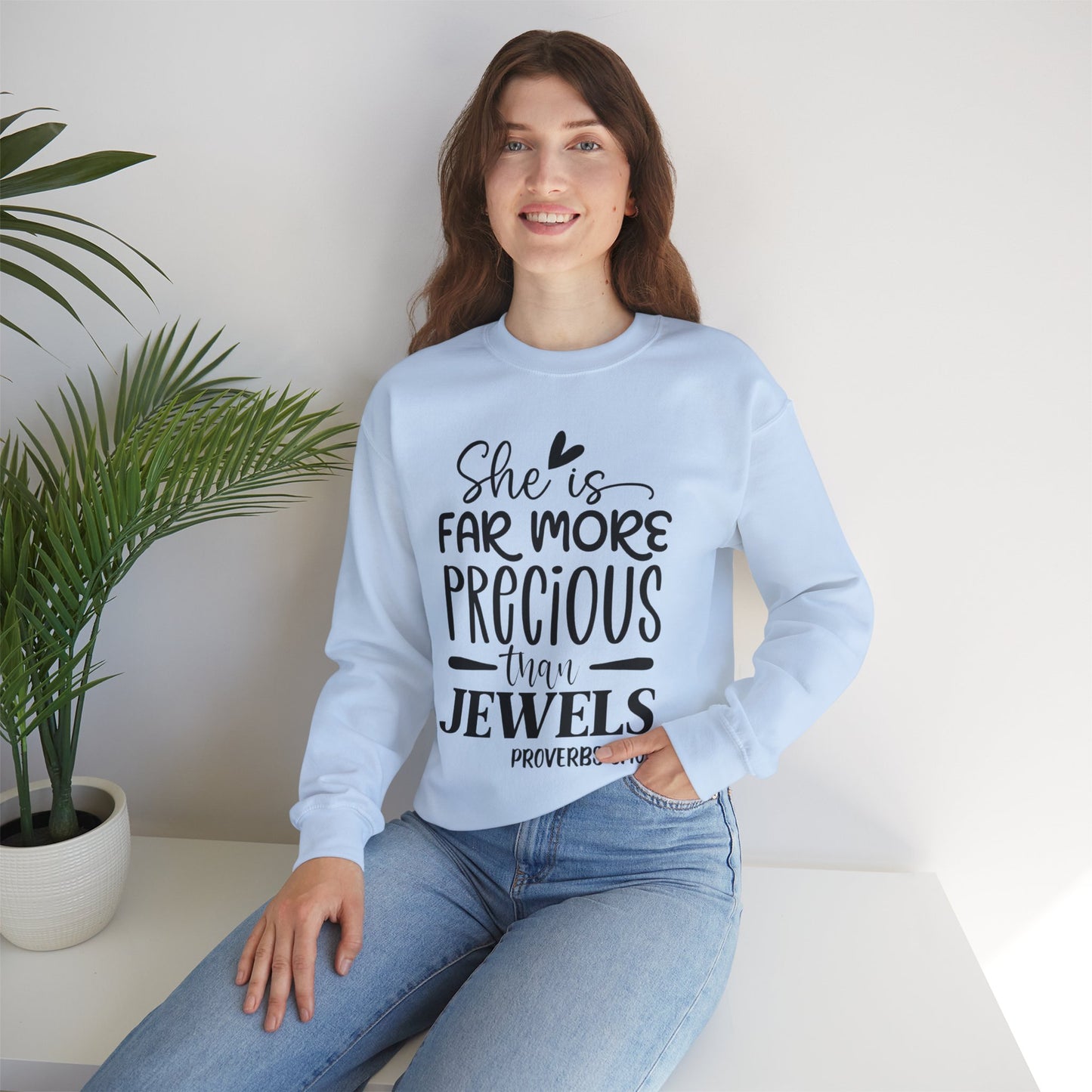Far More Precious Women's Relaxed Sweatshirt - Sweet Baby Jeez Teez