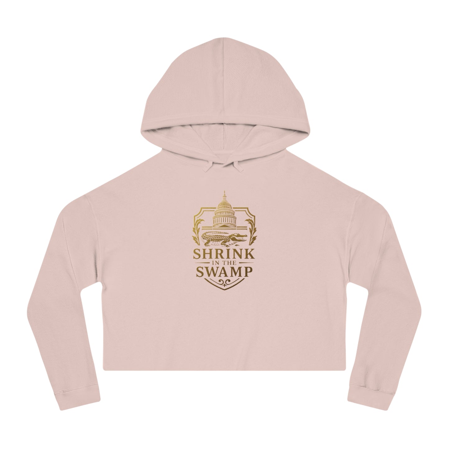 Shrink in the Swamp [TM] Logo Women’s Cropped Hoodie - Sweet Baby Jeez Teez