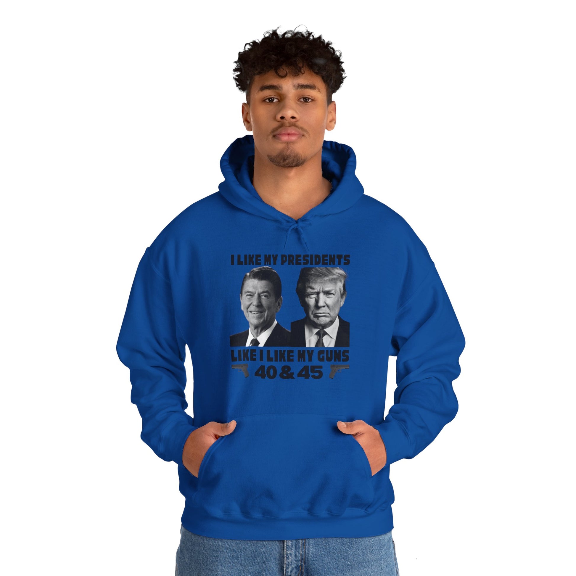 I Like My Presidents Men's Hoodie (Black Logo) - Sweet Baby Jeez Teez