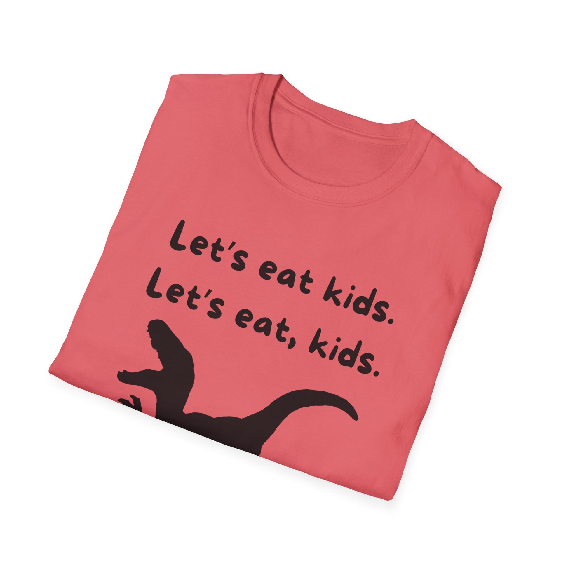 Lets Eat Kids Womens Relaxed/Plus Tshirt (Black Logo) - Sweet Baby Jeez Teez