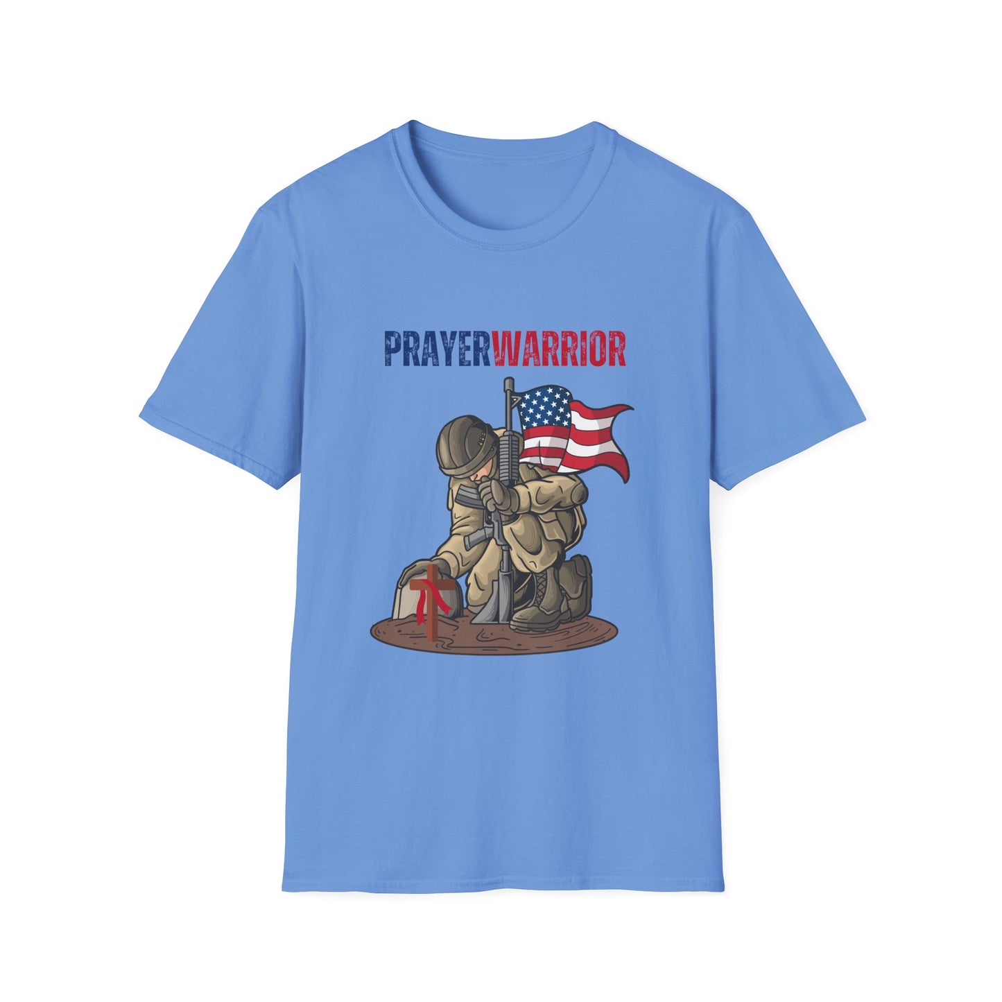 Prayer Warrior Soldier Men's Tshirt S-5XL - Sweet Baby Jeez Teez