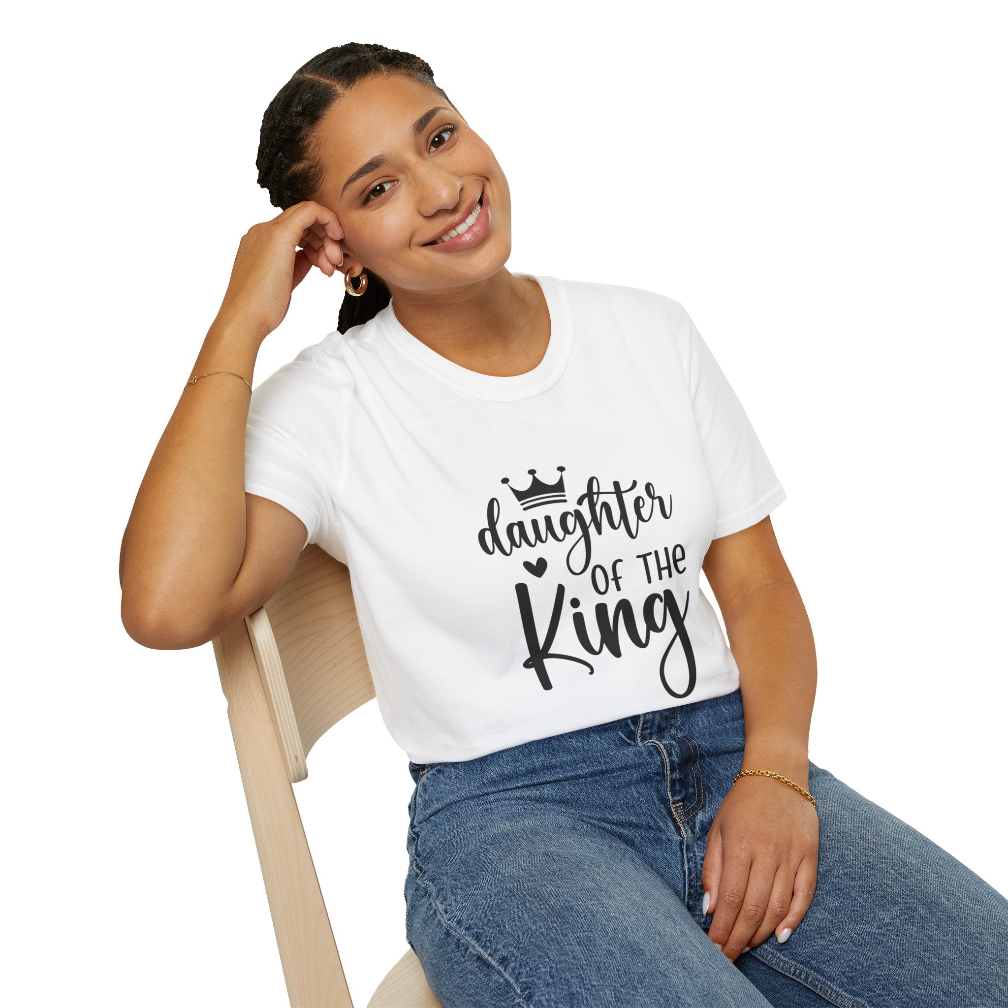 Daughter of the King Women's Relaxed/Plus Tshirt - Sweet Baby Jeez Teez