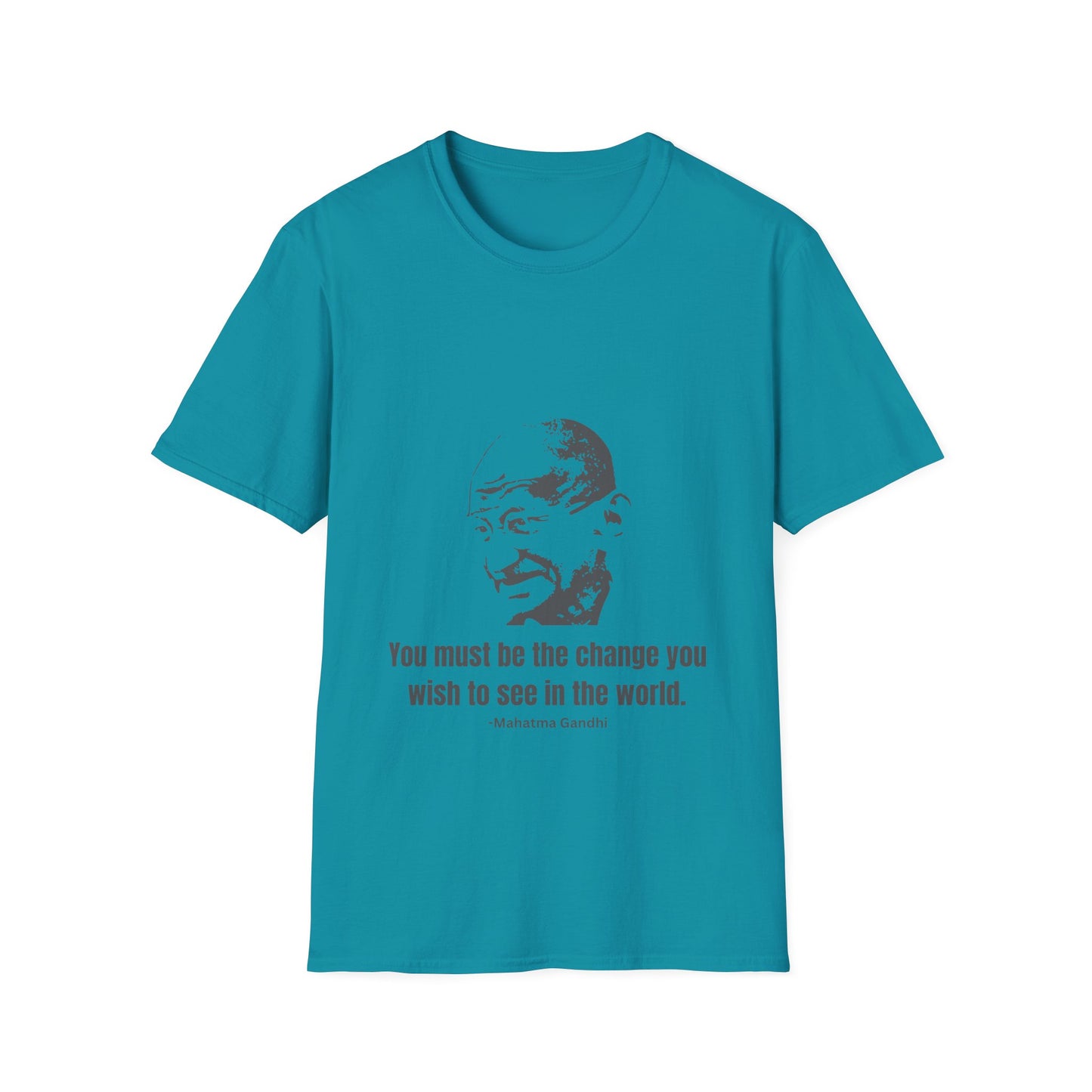 Be the Change Men's Tshirt (IW Gray Logo) - Sweet Baby Jeez Teez
