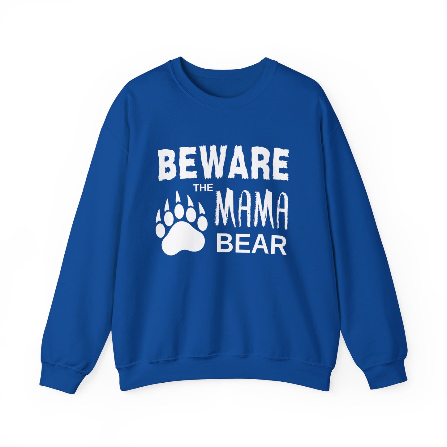 Mama Bear Women's Relaxed Sweatshirt (White Logo) - Sweet Baby Jeez Teez