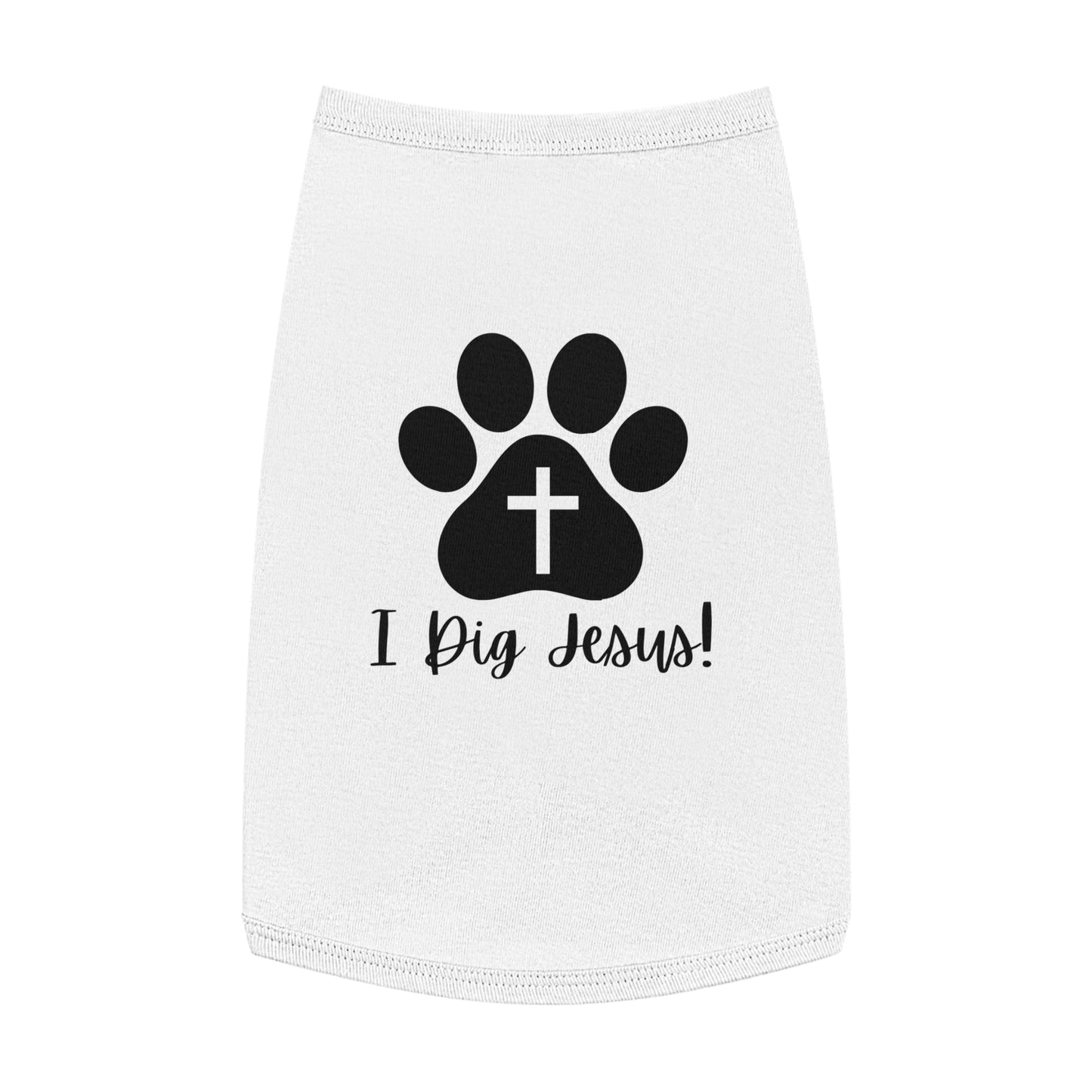 I Dig Jesus Doggo Tank Top (Black and White Logo) - Sweet Baby Jeez Teez