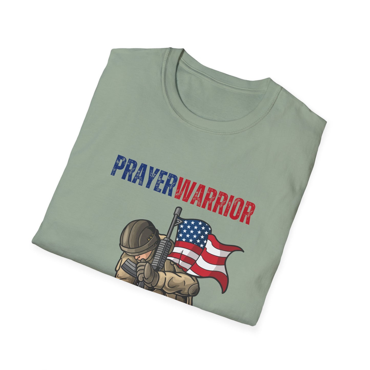 Prayer Warrior Soldier Men's Tshirt S-5XL - Sweet Baby Jeez Teez