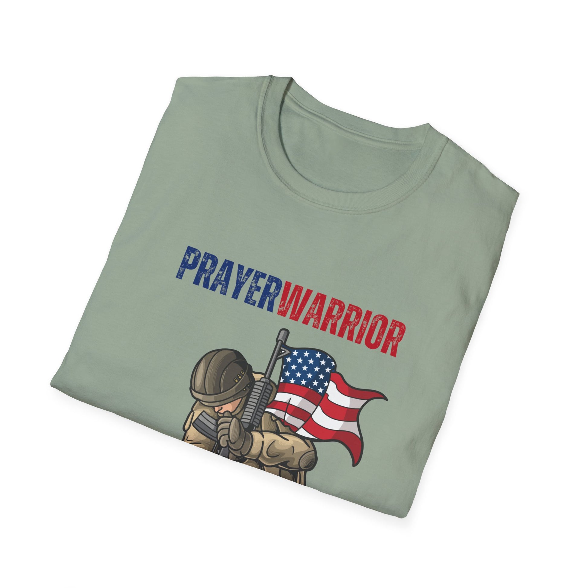 Prayer Warrior Soldier Men's Tshirt S-5XL - Sweet Baby Jeez Teez