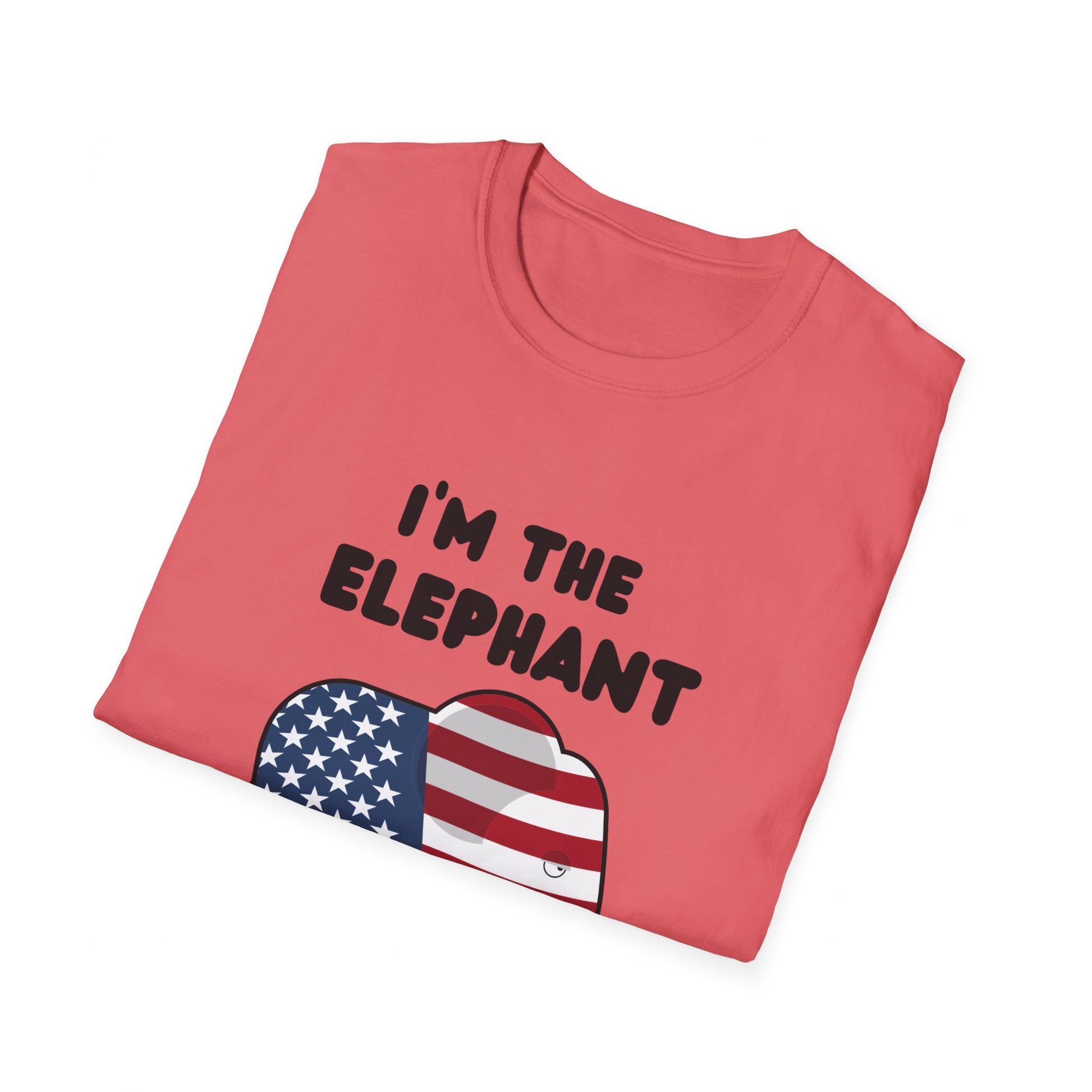 Elephant in Room Cartoon Women's Relaxed/Plus Tshirt (Black Logo) - Sweet Baby Jeez Teez