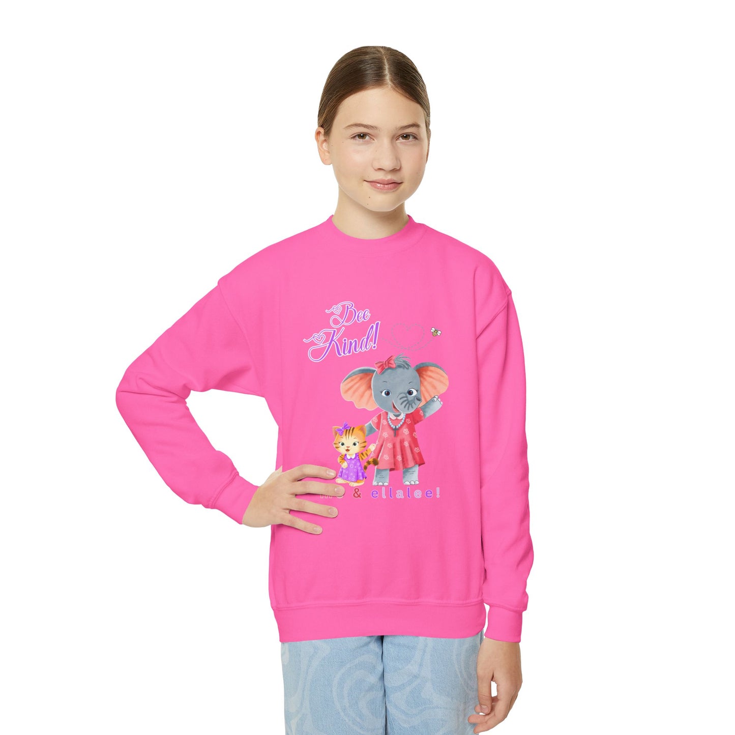 Ellalee the Elephant (TM) "Bee" Kind Girl's Sweatshirt