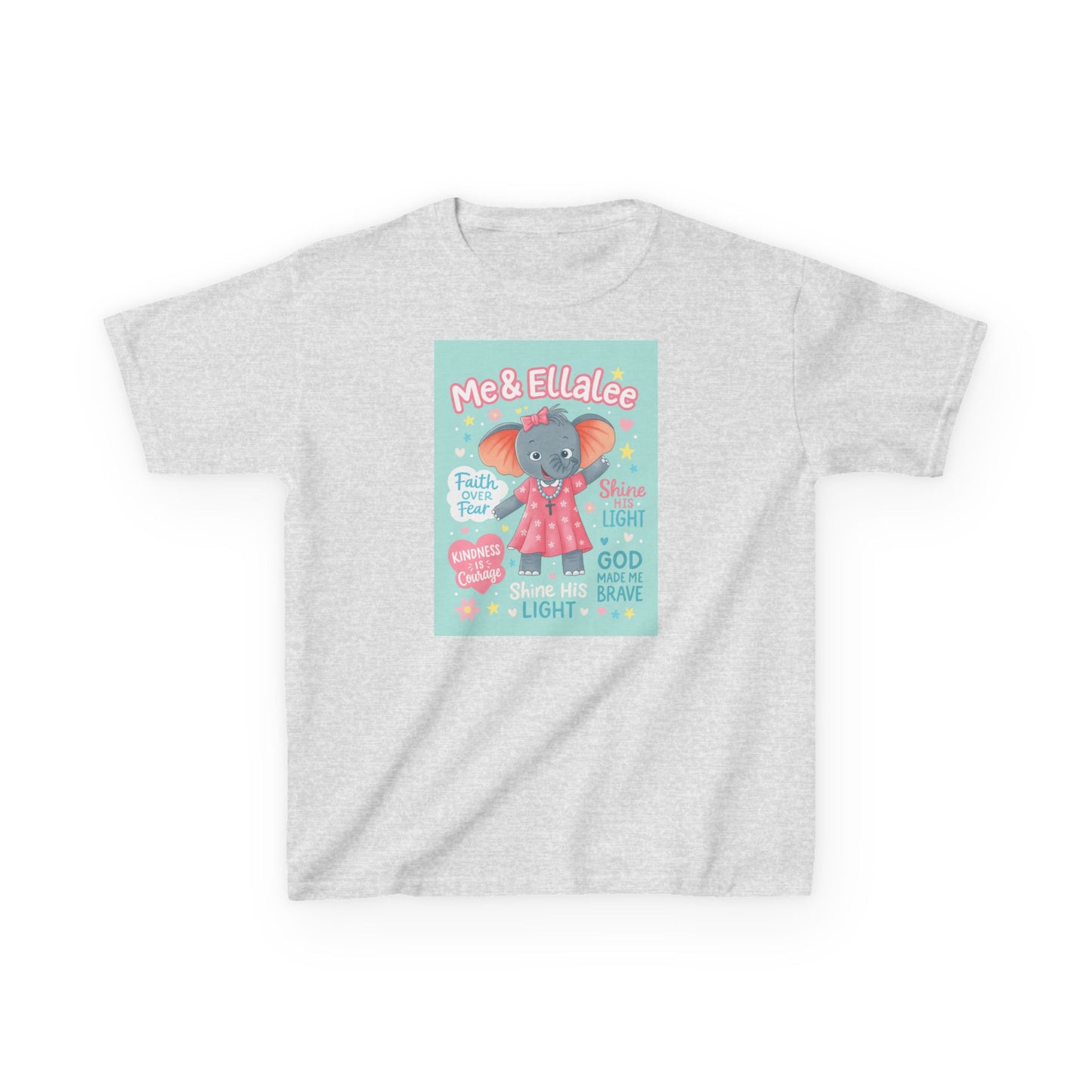 Ellalee the Elephant (TM) Girl's Tshirt (Mint Logo)