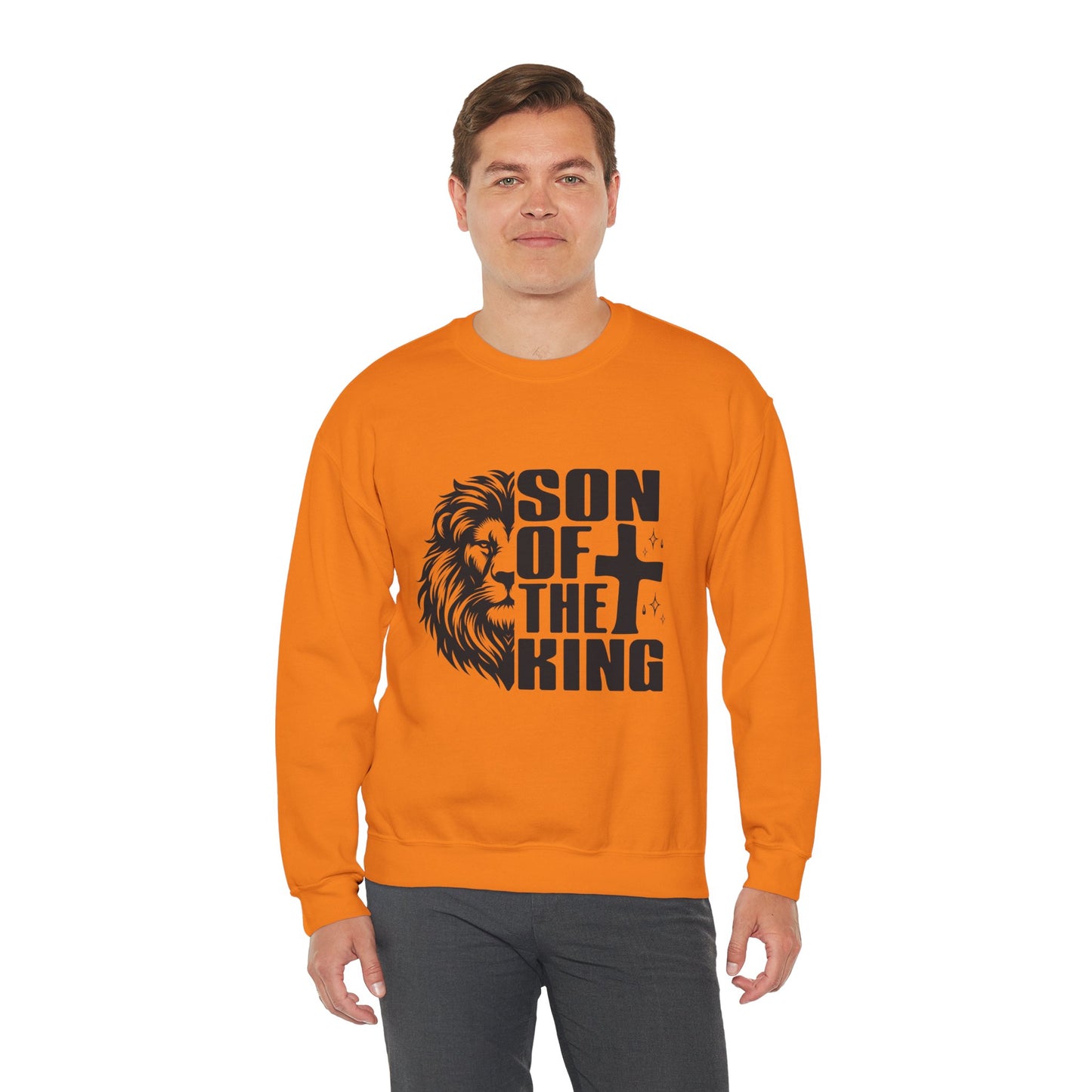 Son of the King Men's Sweatshirt (Black Logo) - Sweet Baby Jeez Teez