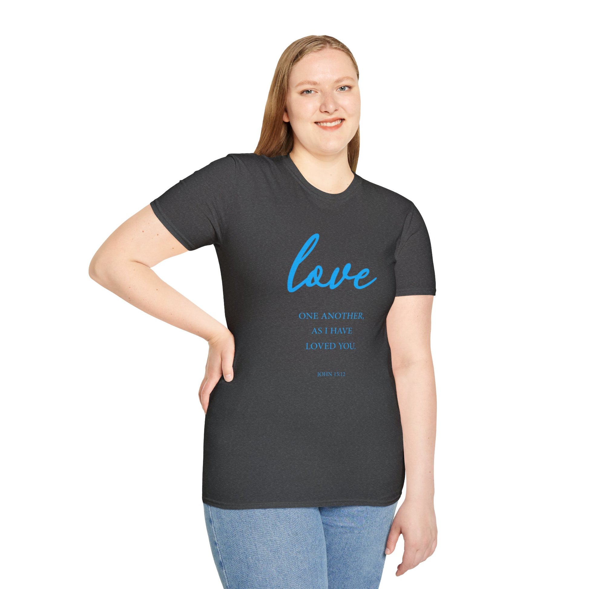 Love Women's Relaxed/Plus Tshirt (Aqua Logo) - Sweet Baby Jeez Teez