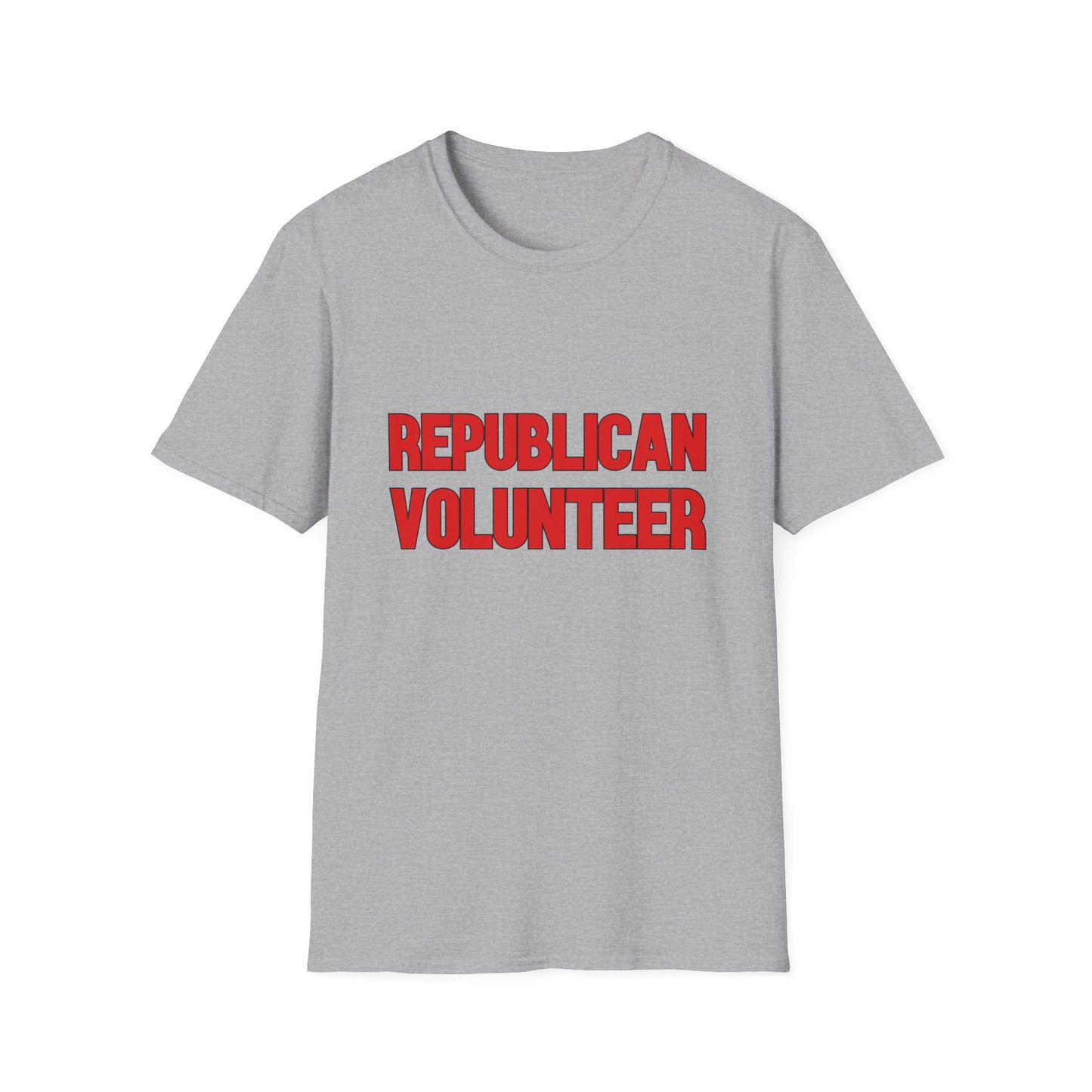 Republican Volunteer Unisex Tshirt (Red Logo) - Sweet Baby Jeez Teez