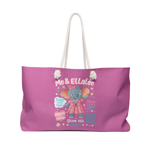 Ellalee the Elephant (TM) Christian Values Weekender Bag (Pink)