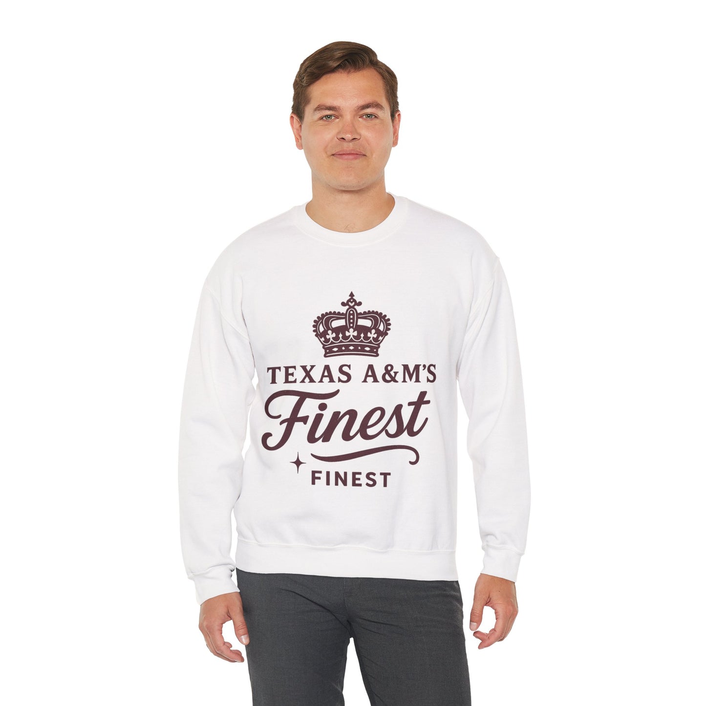 Texas A&M's Finest Crewneck Unisex Sweatshirt (Logo 1) - Sweet Baby Jeez Teez