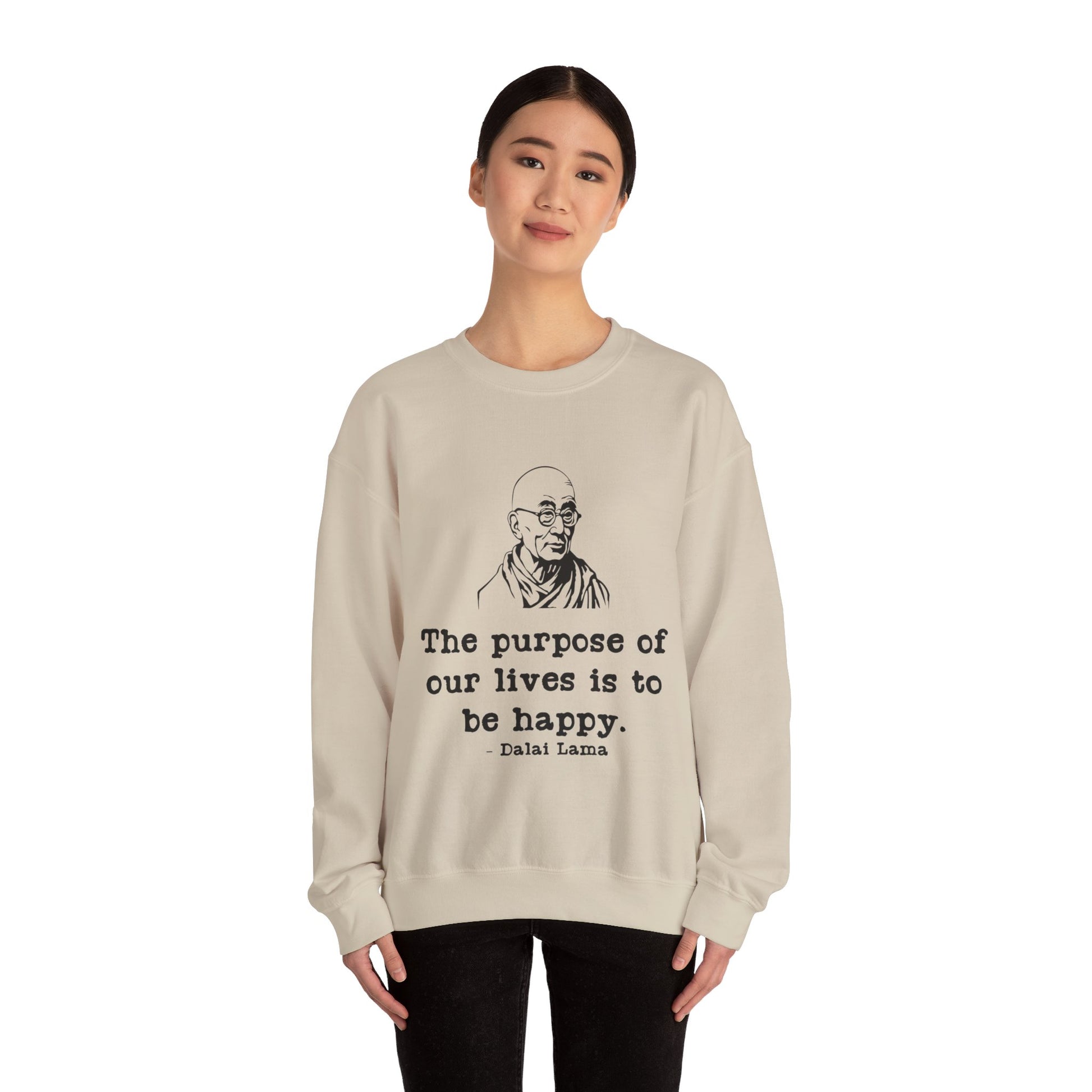Purpose of Life Men's Sweatshirt (IW Black Logo) - Sweet Baby Jeez Teez