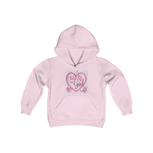 Child of God Heart Girl's Hoodie - Sweet Baby Jeez Teez