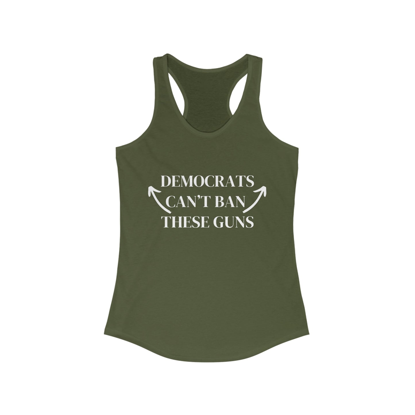 Can't Ban These Women's Racerback Tank (White Logo) - Sweet Baby Jeez Teez