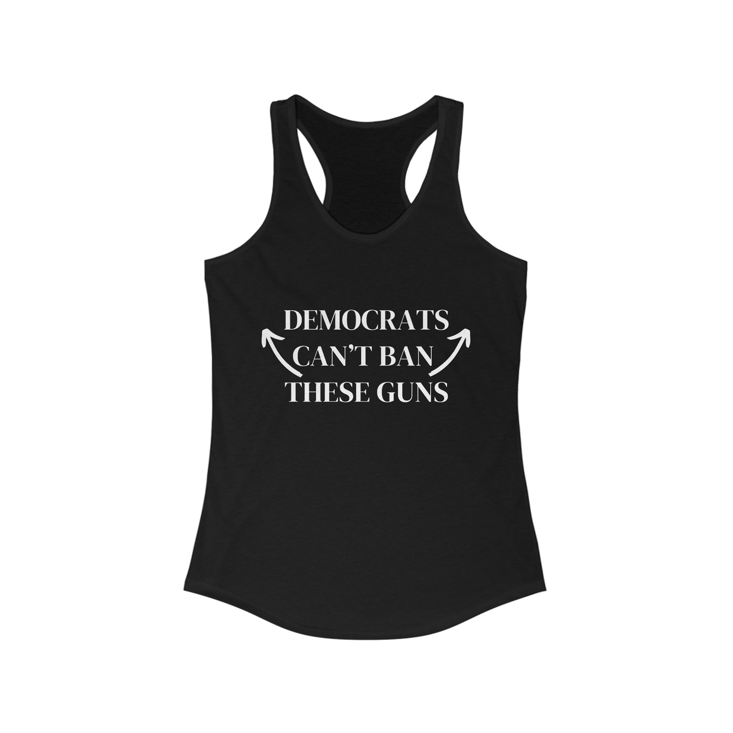 Can't Ban These Women's Racerback Tank (White Logo) - Sweet Baby Jeez Teez