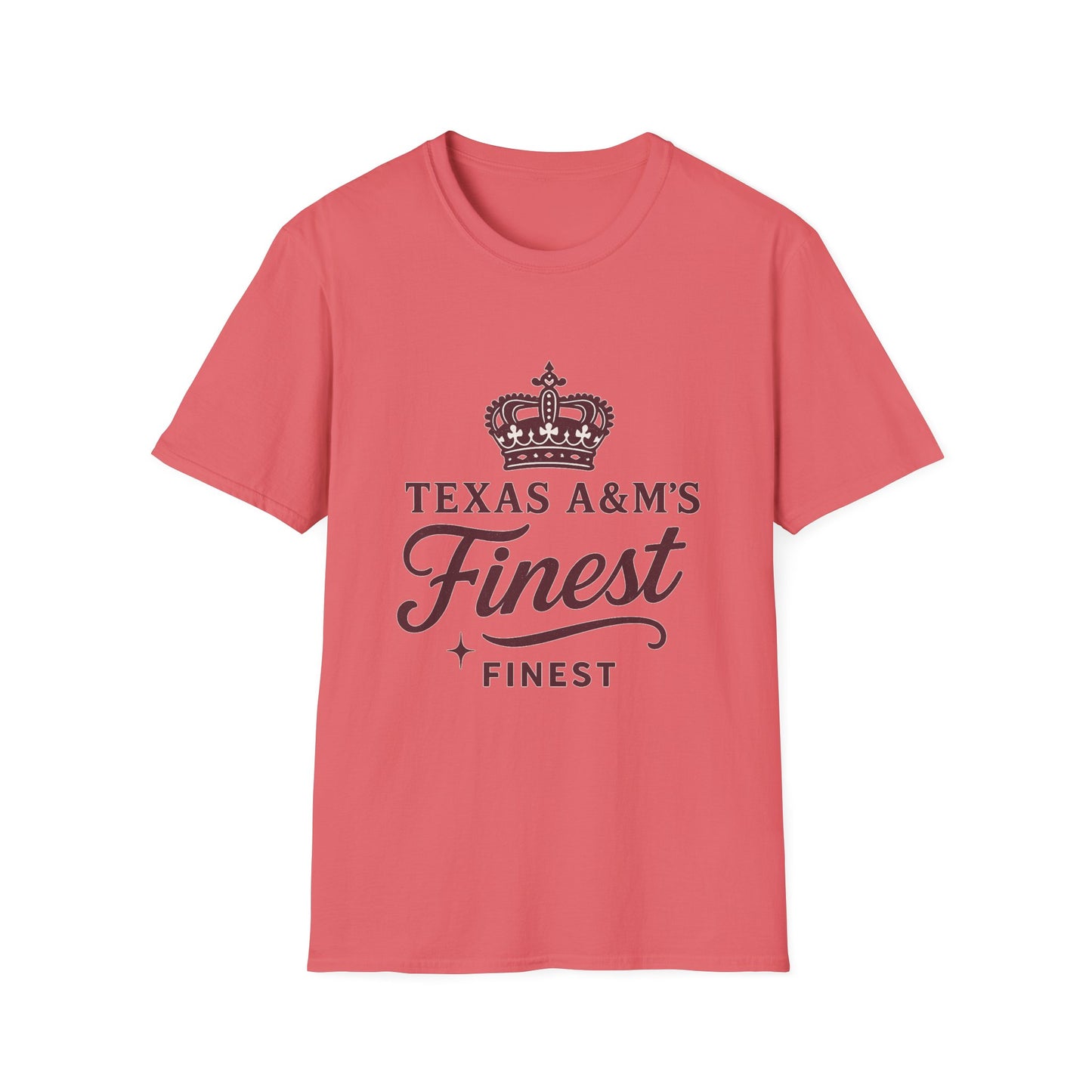 Texas A&M's Finest Unisex Softstyle T-Shirt (Logo 1) - Sweet Baby Jeez Teez