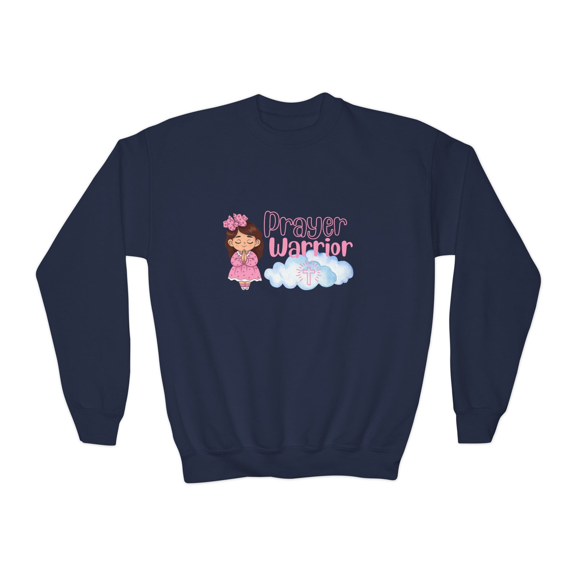 Prayer Warrior Girl's Sweatshirt - Sweet Baby Jeez Teez