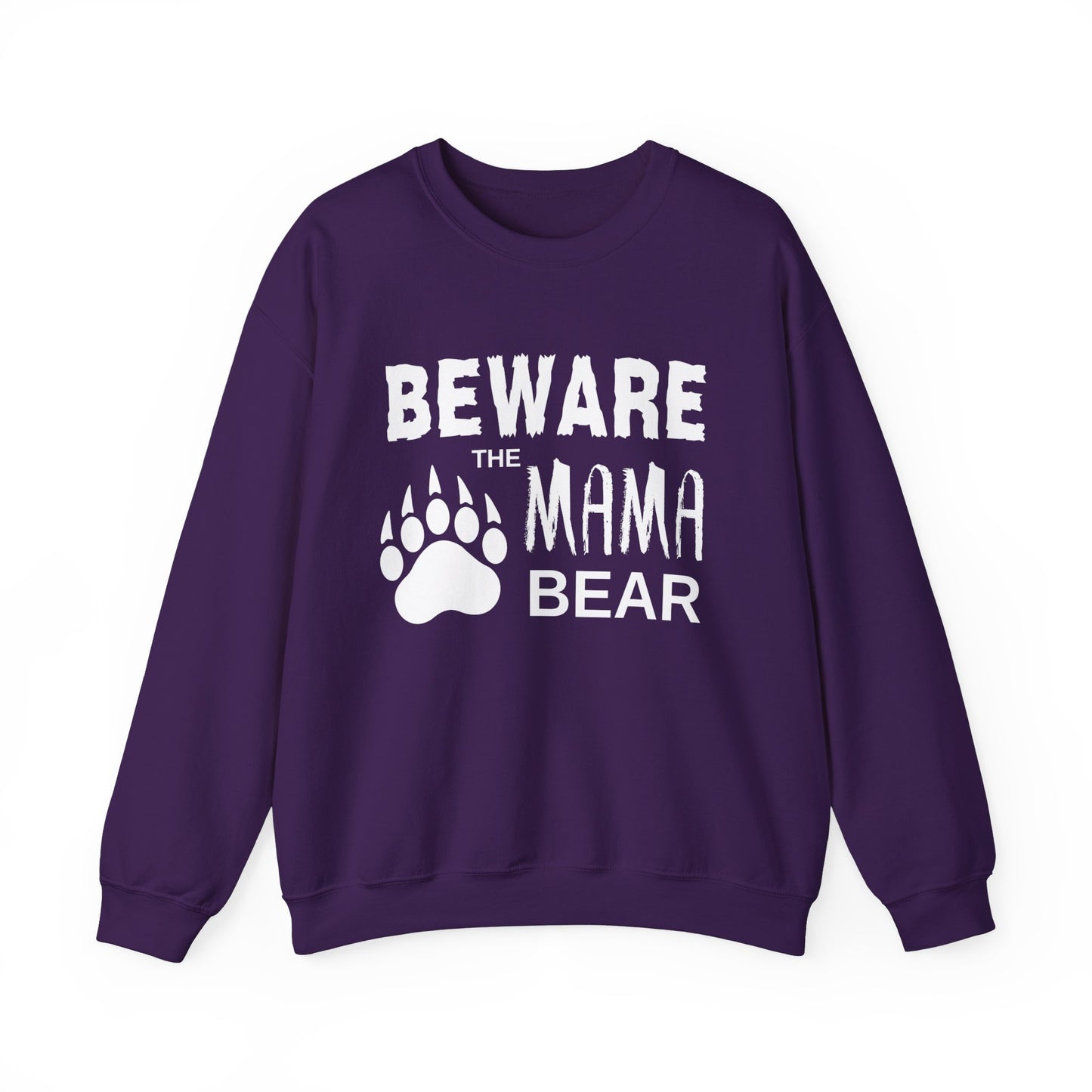 Mama Bear Women's Relaxed Sweatshirt (White Logo) - Sweet Baby Jeez Teez