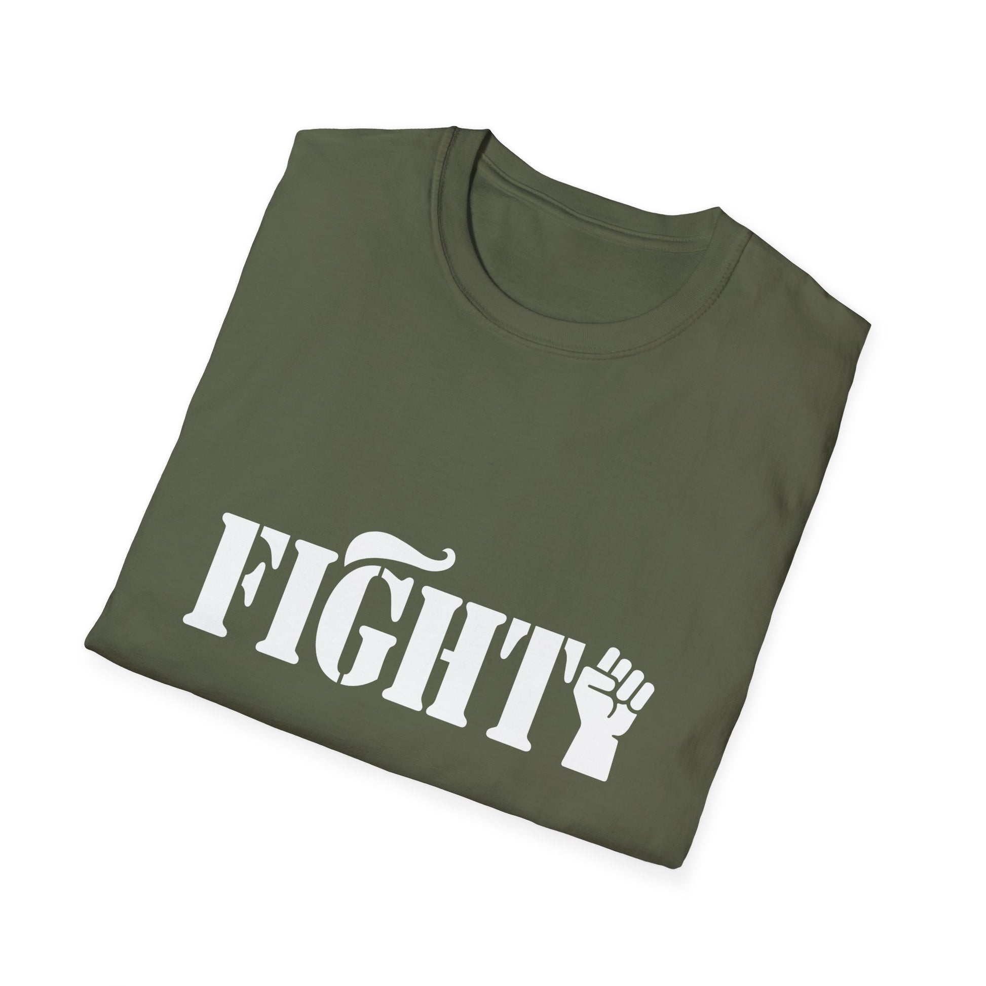 Fight Women's Relaxed/Plus Tshirt (White Fist Logo) - Sweet Baby Jeez Teez