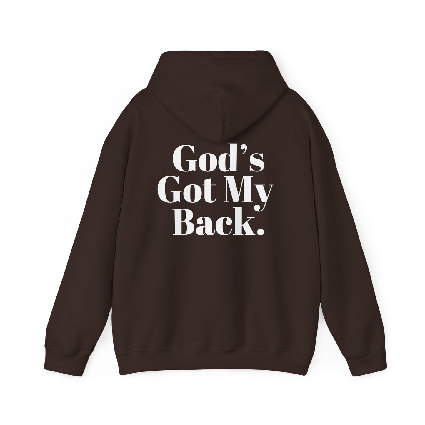 God's Got My Back Men's Hoodie (White Logo) - Sweet Baby Jeez Teez