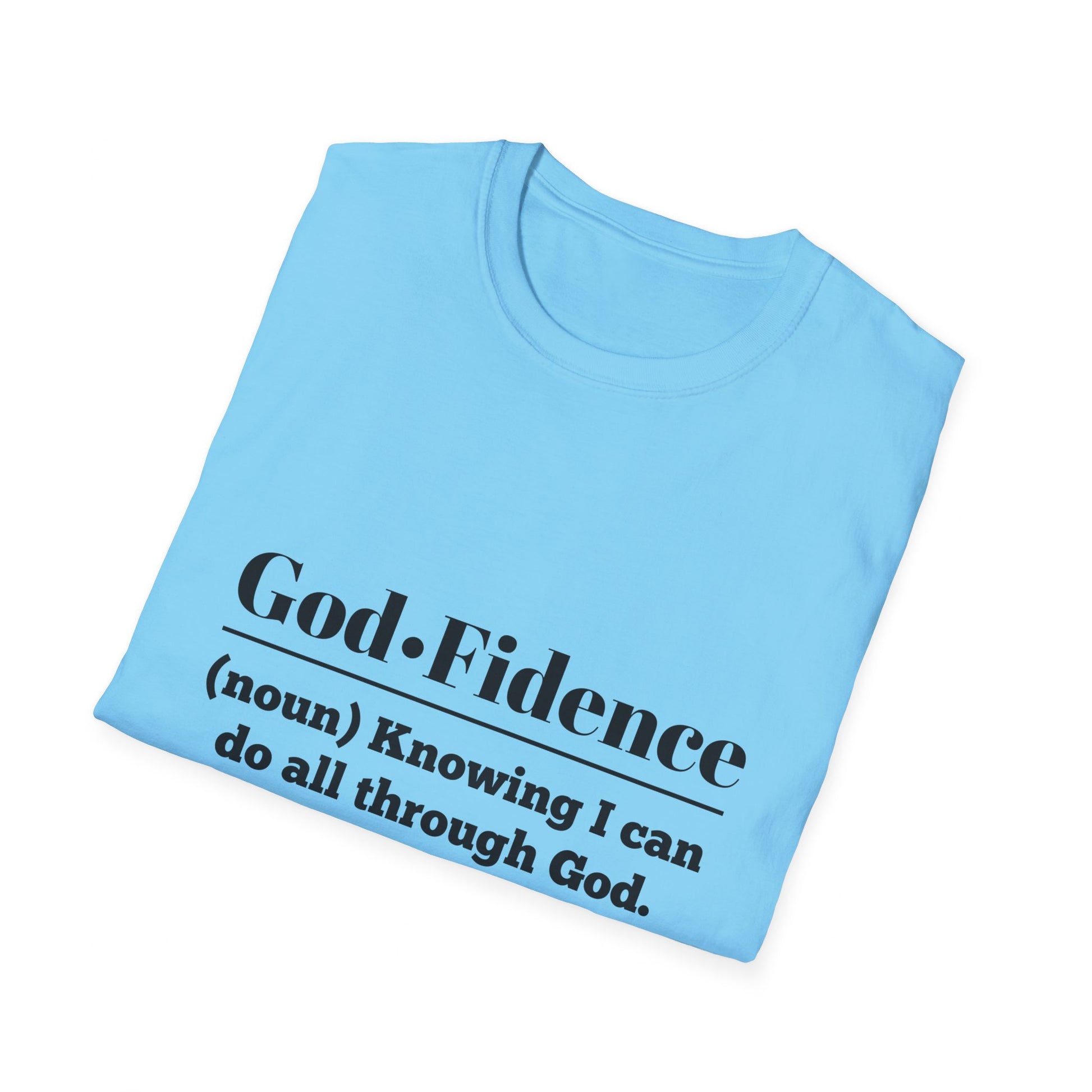 God-Fidence Men's Tshirt (Black Logo) - Sweet Baby Jeez Teez