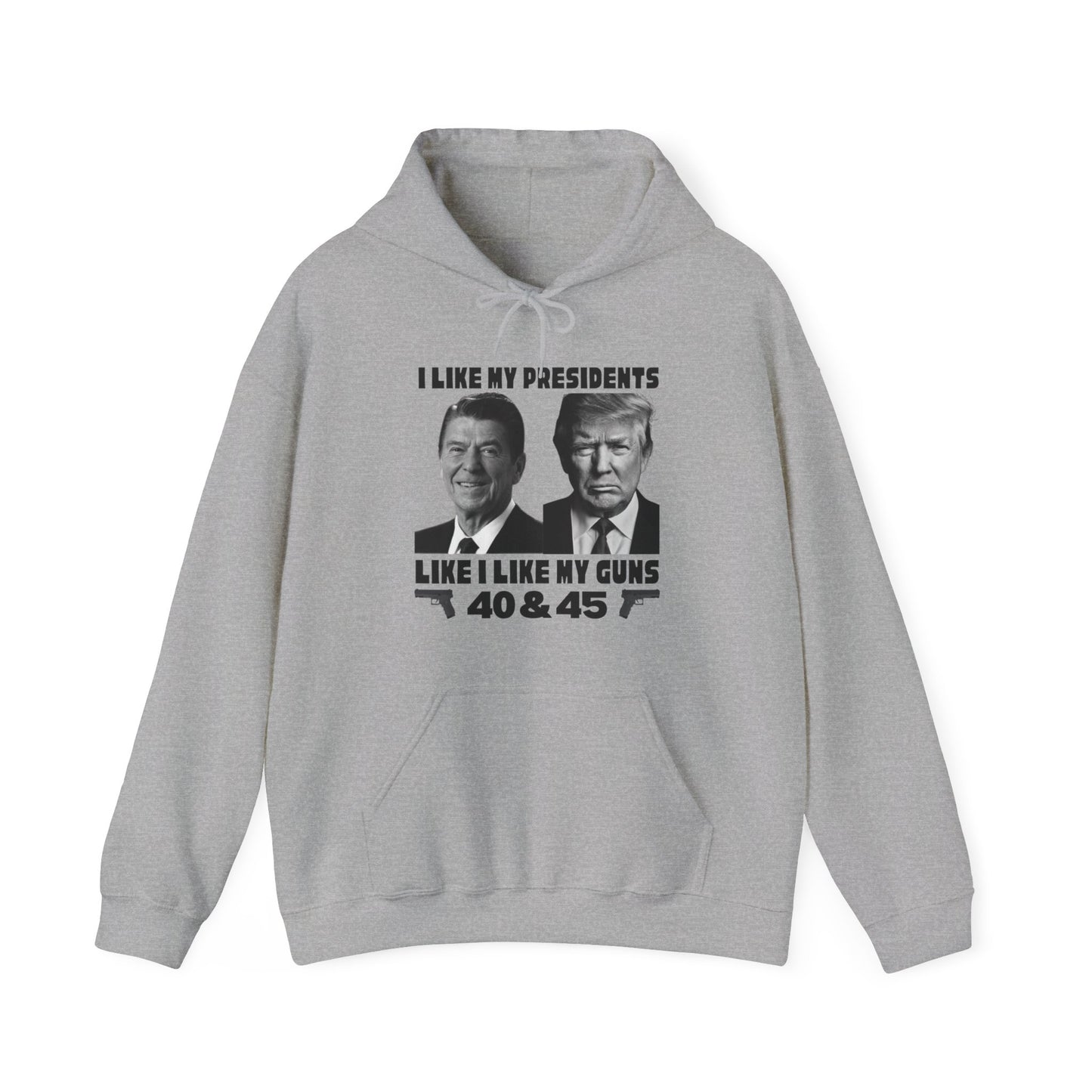 I Like My Presidents Men's Hoodie (Black Logo) - Sweet Baby Jeez Teez
