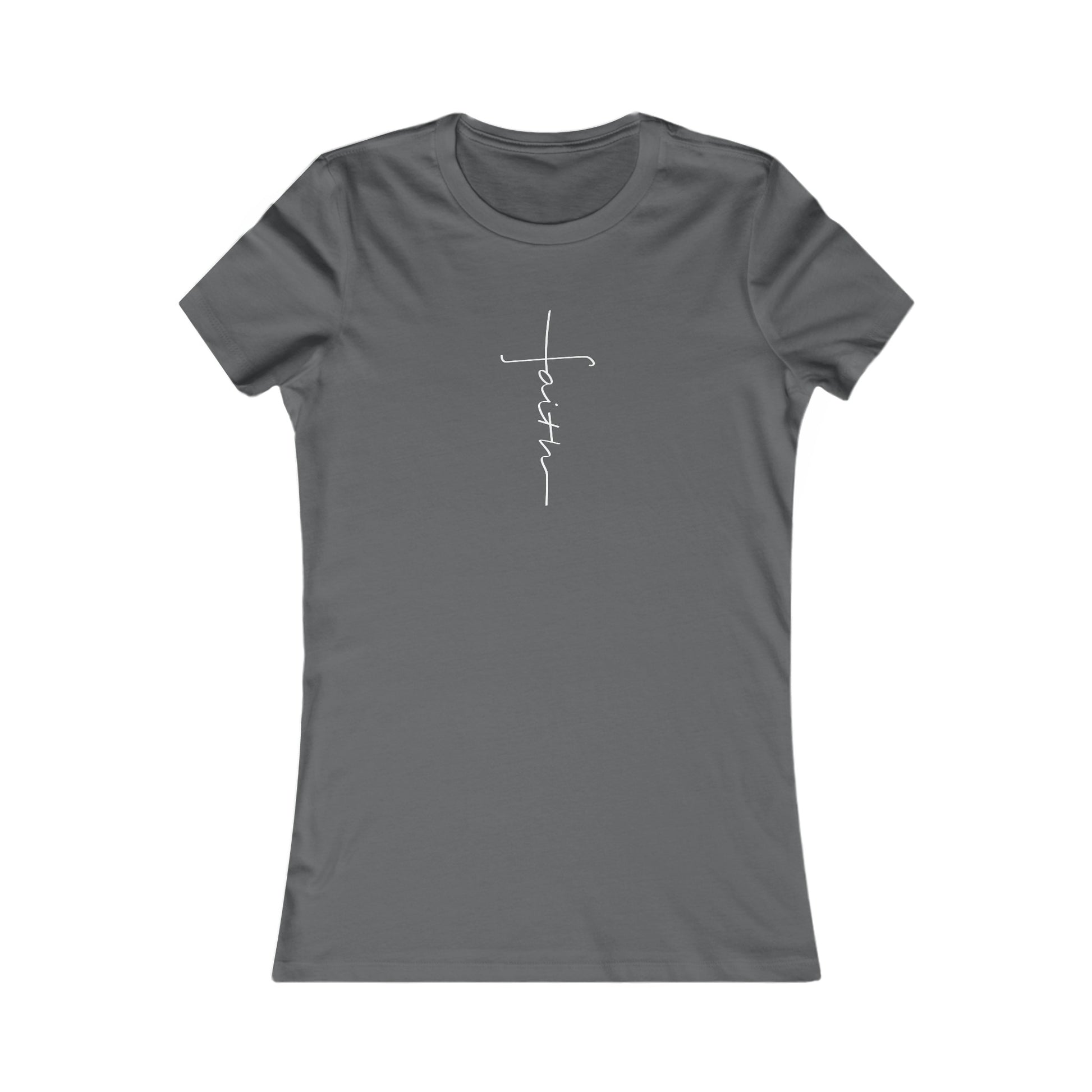 Cross Made From Faith Women's Fitted Tshirt (White) - Sweet Baby Jeez Teez
